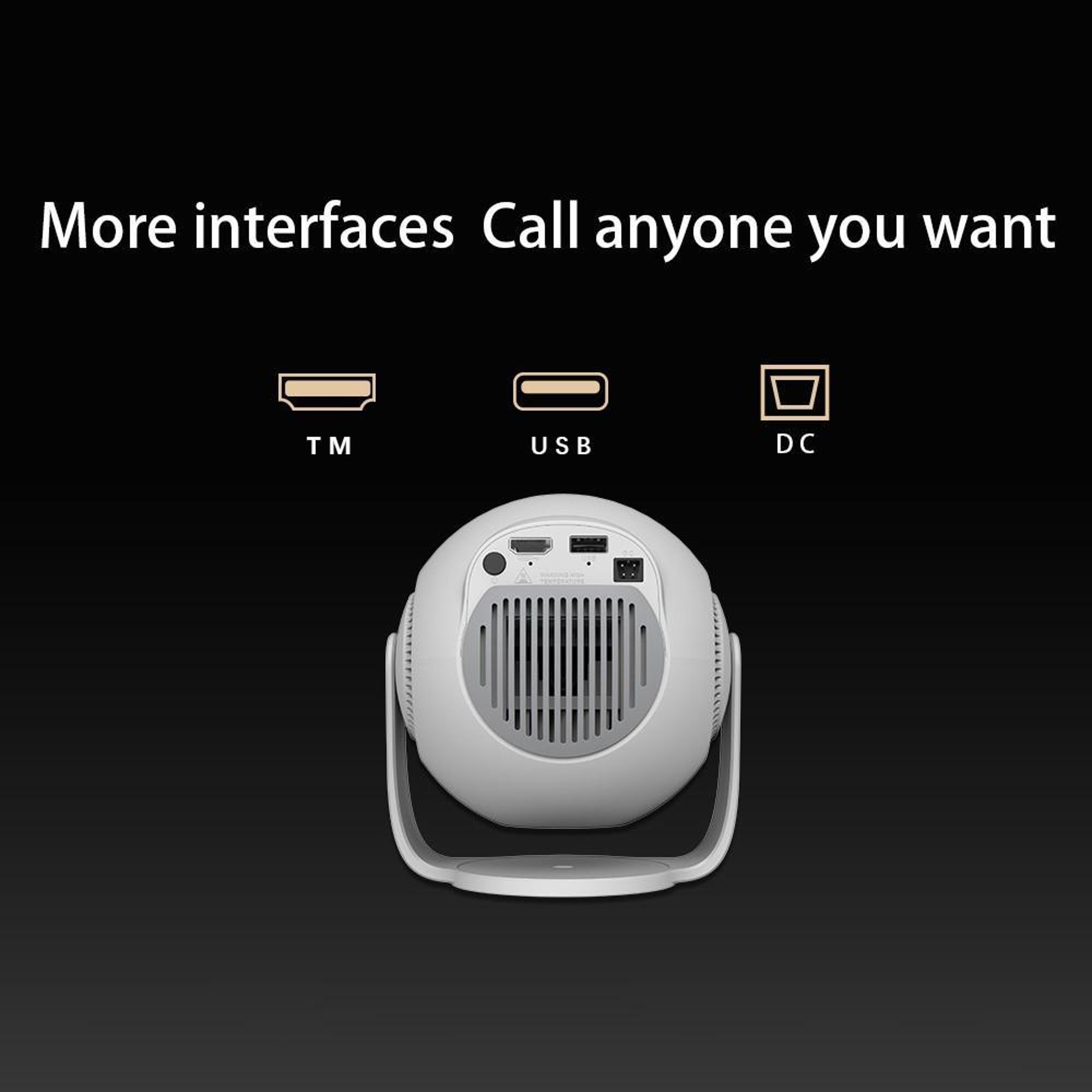 TP360 Android 14 Projector With WiFi 6 270 Rotation And 4K Support 5