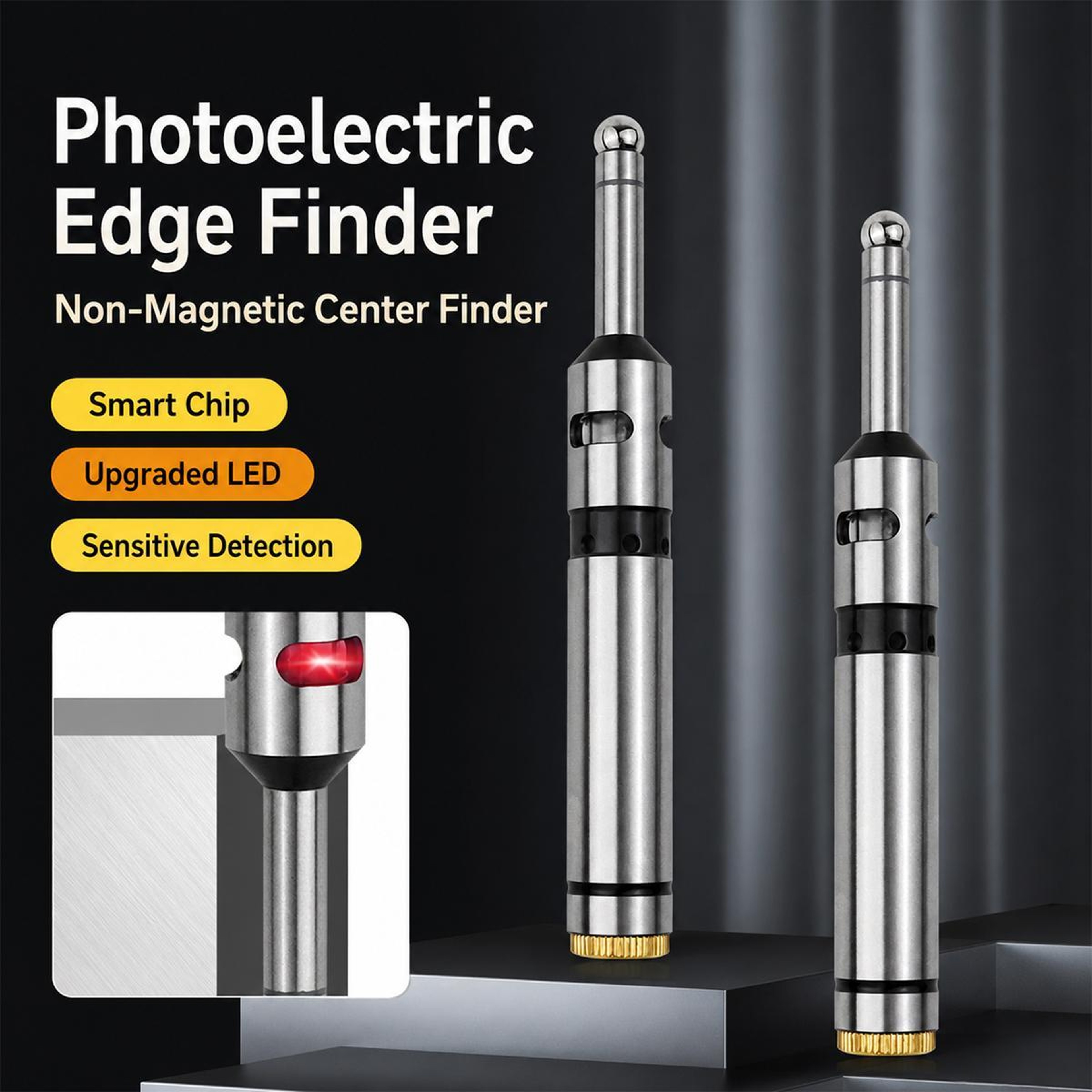High Precision Photoelectric Edge Finder Non-Magnetic Centering Rod for Milling Machines – view 2