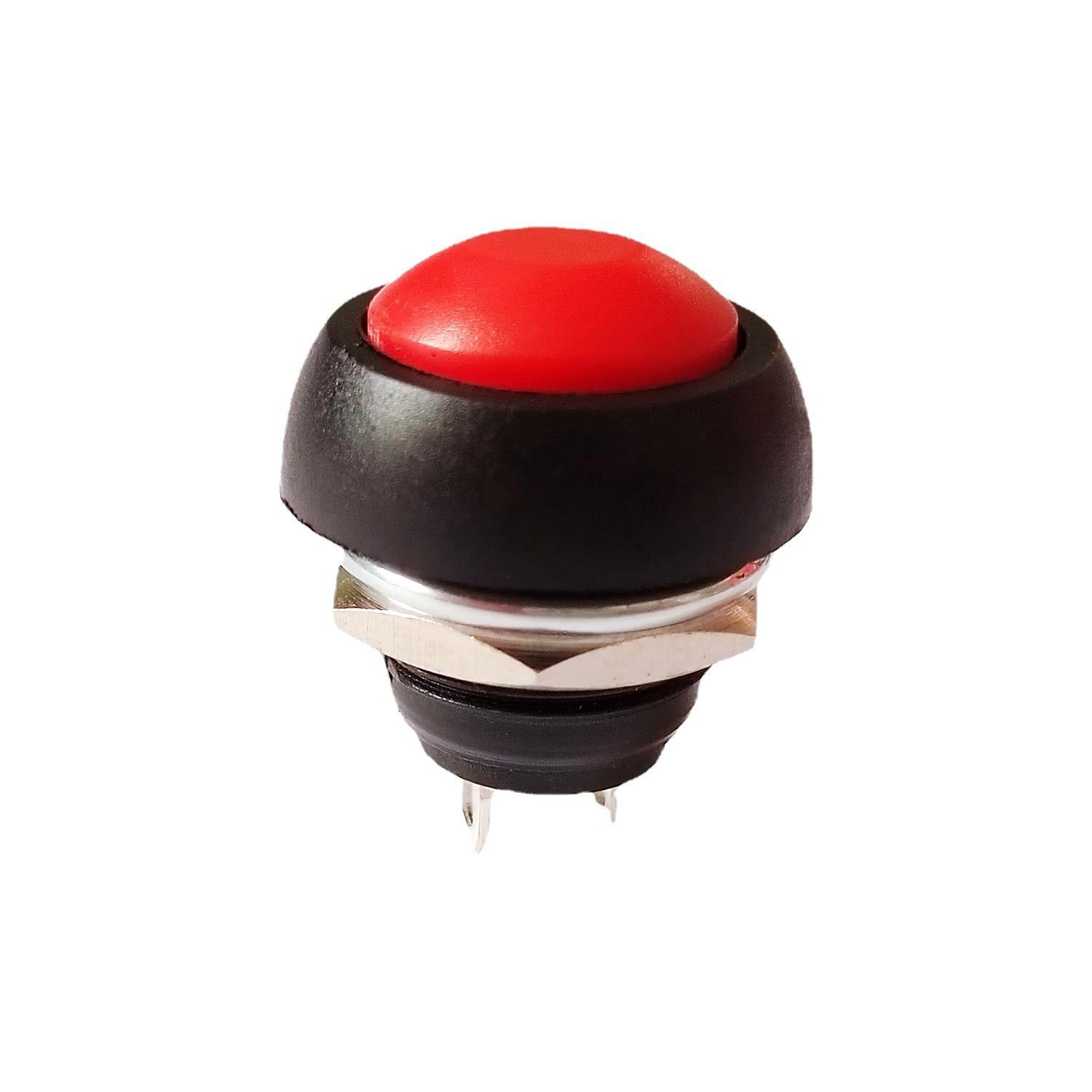 10PCS Waterproof Push Button Switch 12mm Momentary SelfReset Normally Open 0