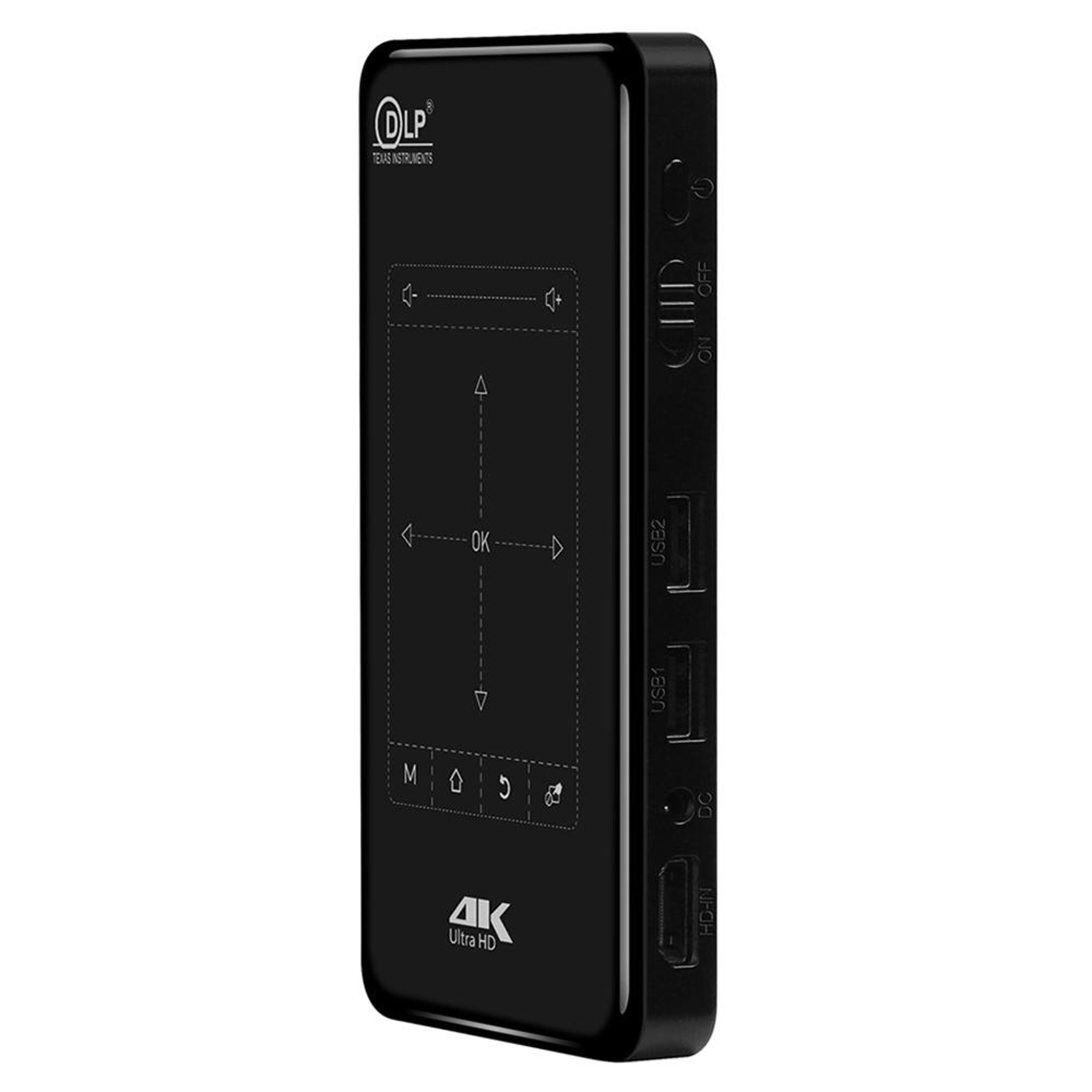 P09 Portable Projector With 4K Decoding DLP Display DualBand WiFi And Bluetooth 1