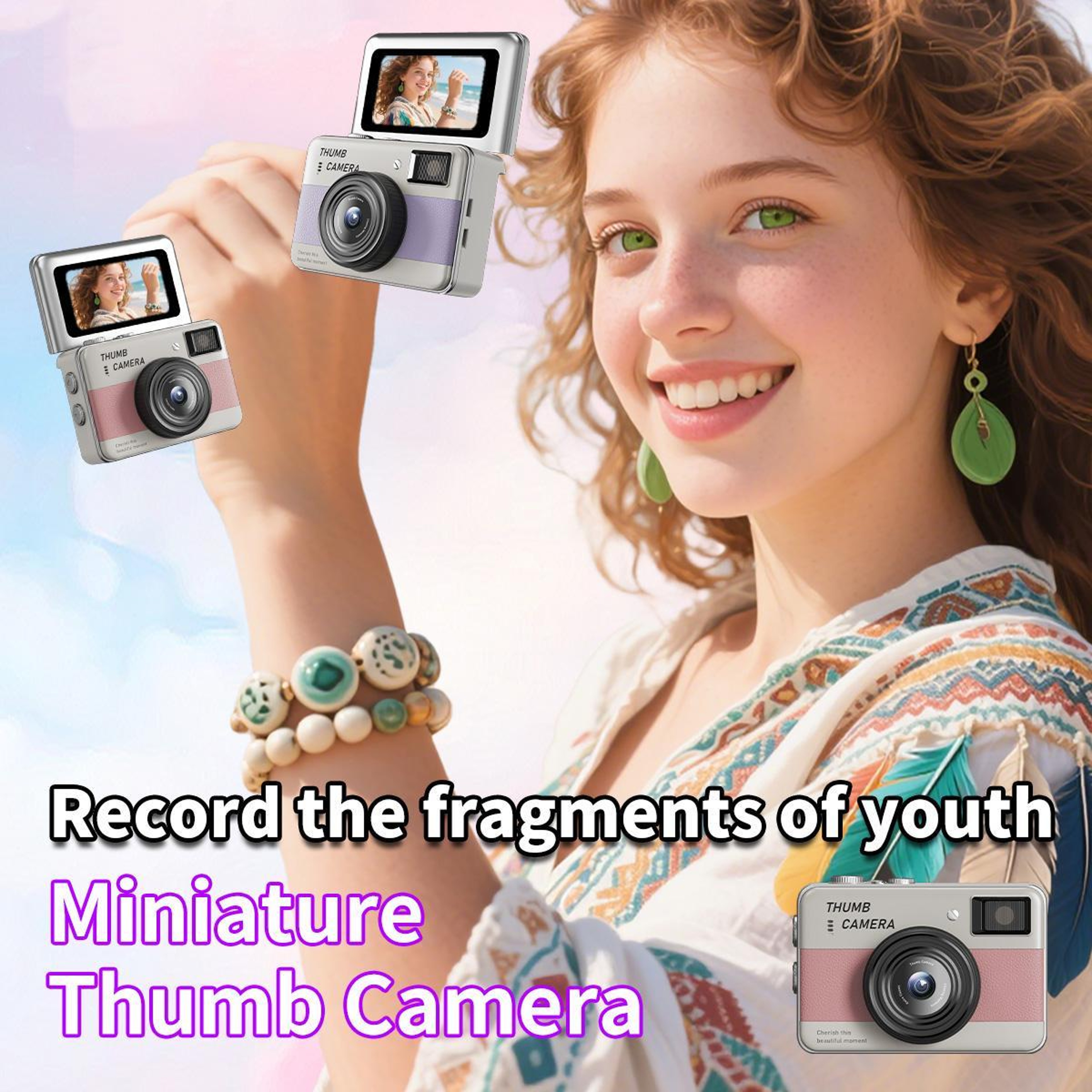 Kids Digital Camera with 68MP Photos, 16X Zoom and 180° Flip Selfie Screen – view 5