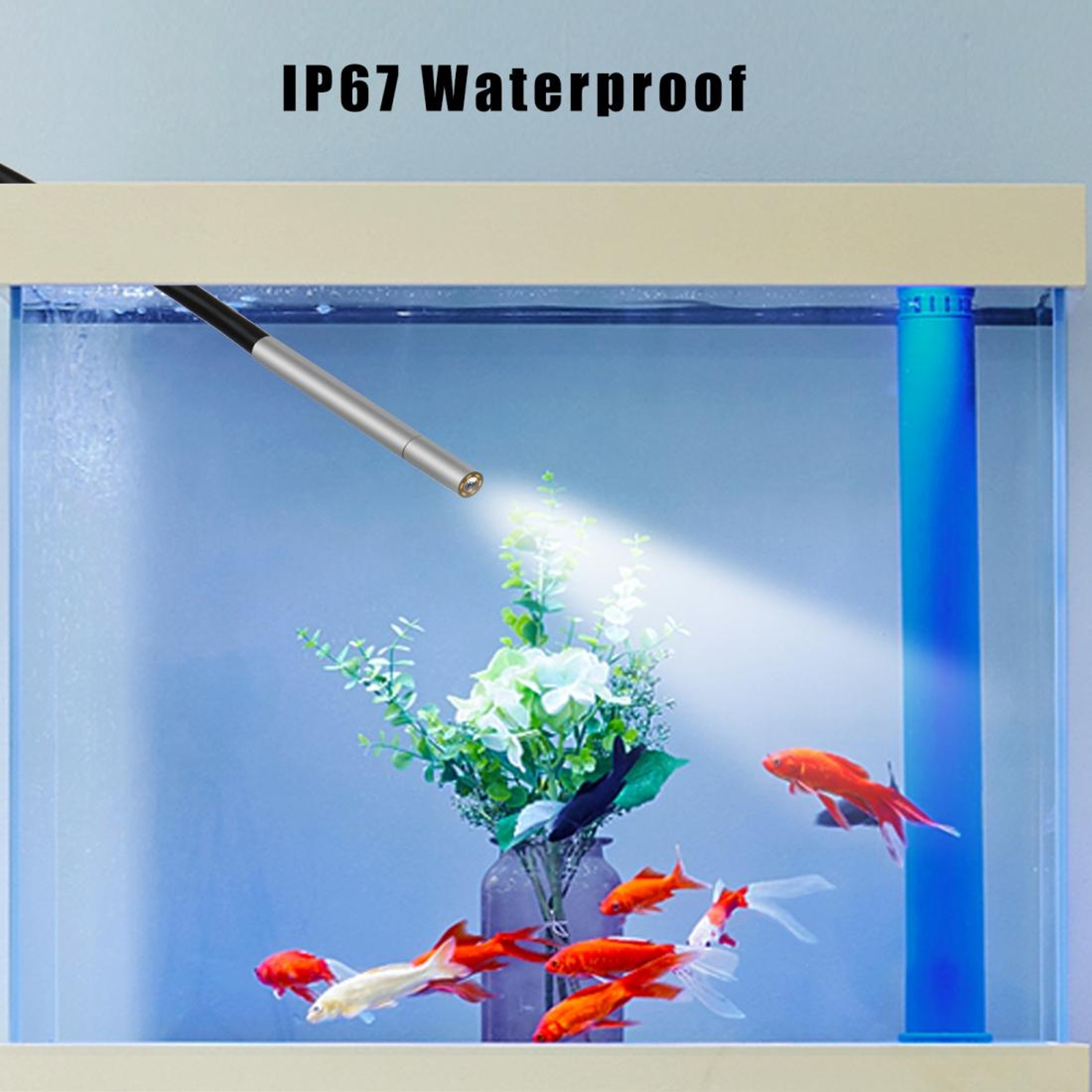 P40 39mm 1080P Industrial Endoscope Camera With 43Inch Screen IP67 Waterproof 2m Probe 2