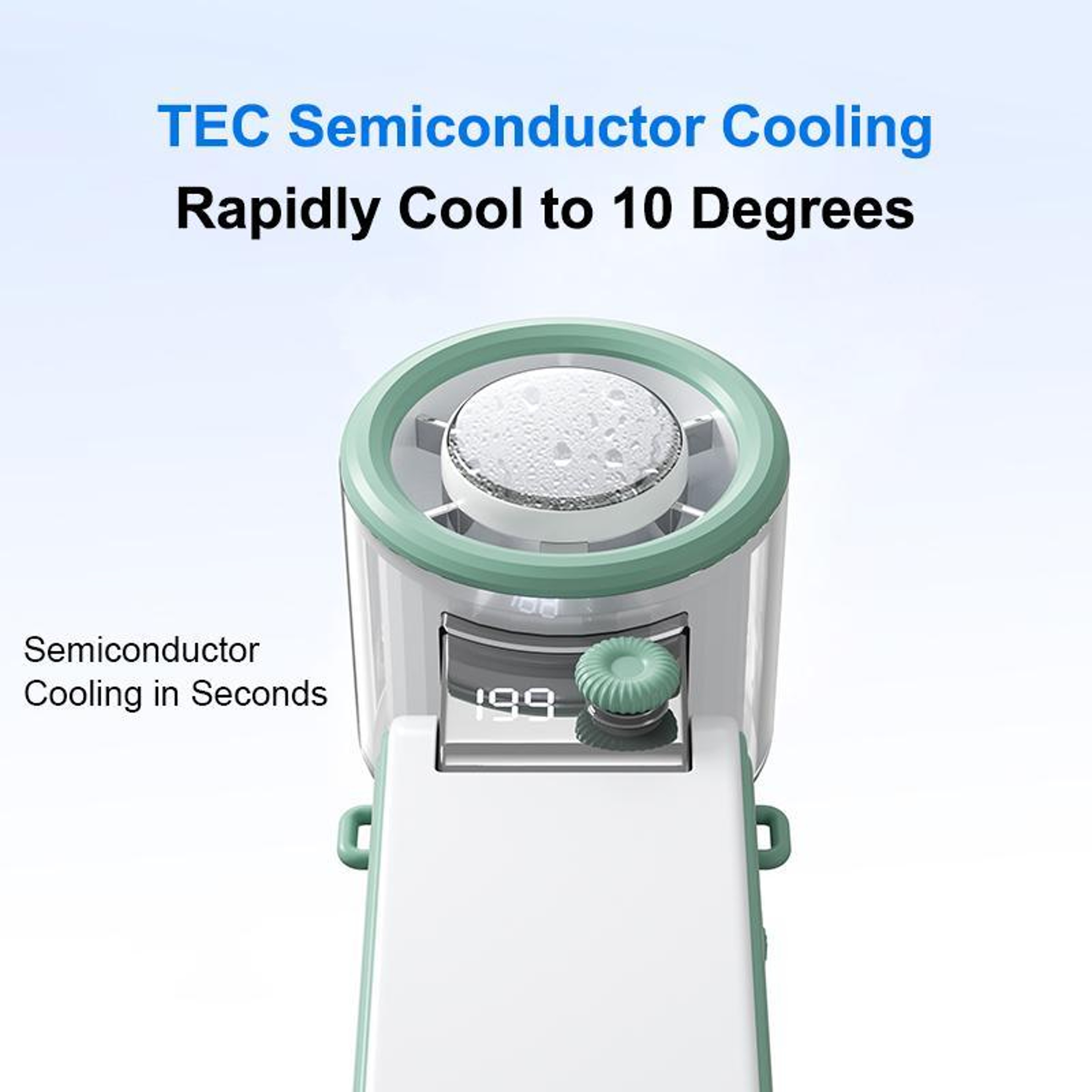 Portable Handheld Turbo Fan With 199 Speeds Digital Display And Foldable Design 10