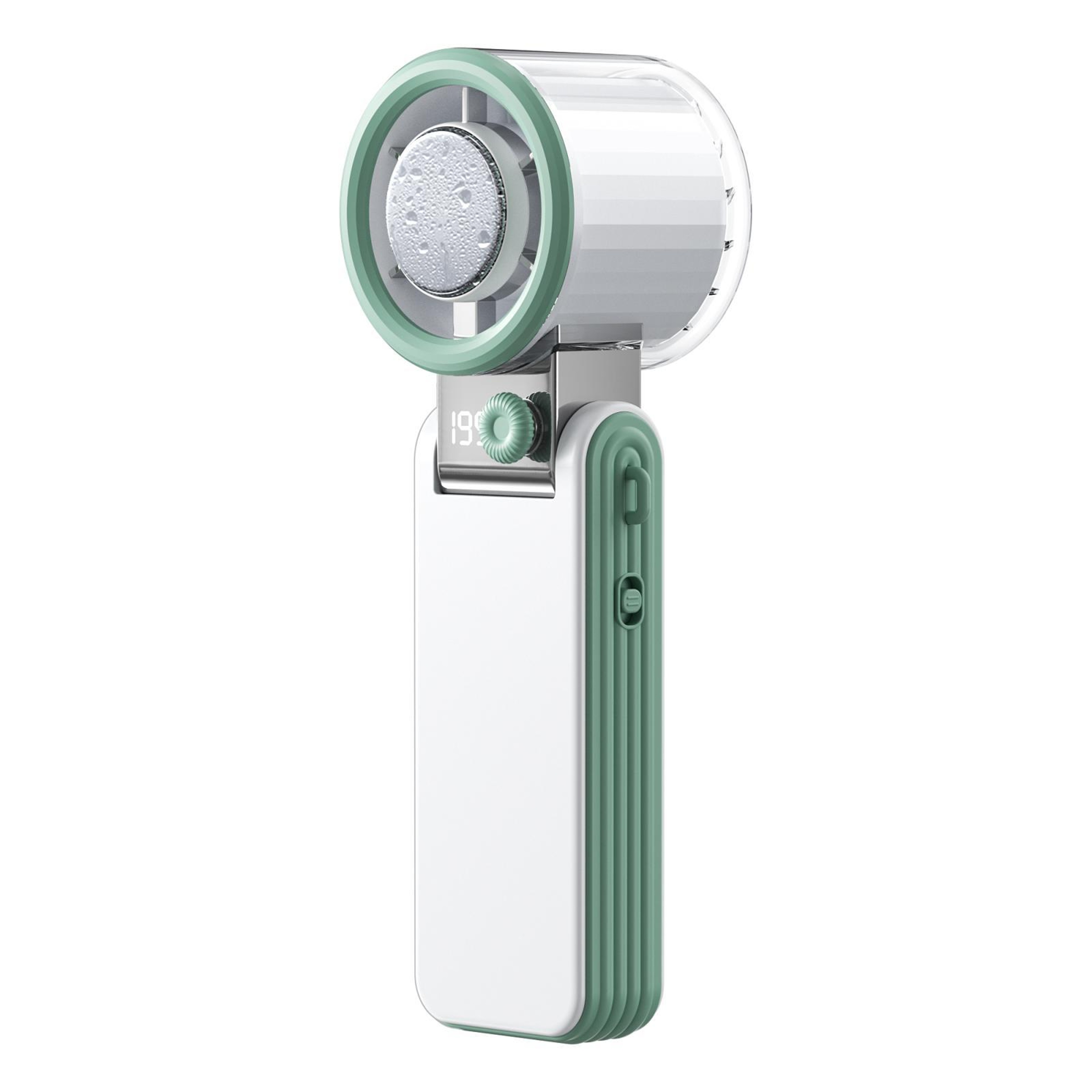 Portable Handheld Turbo Fan With 199 Speeds Digital Display And Foldable Design 14