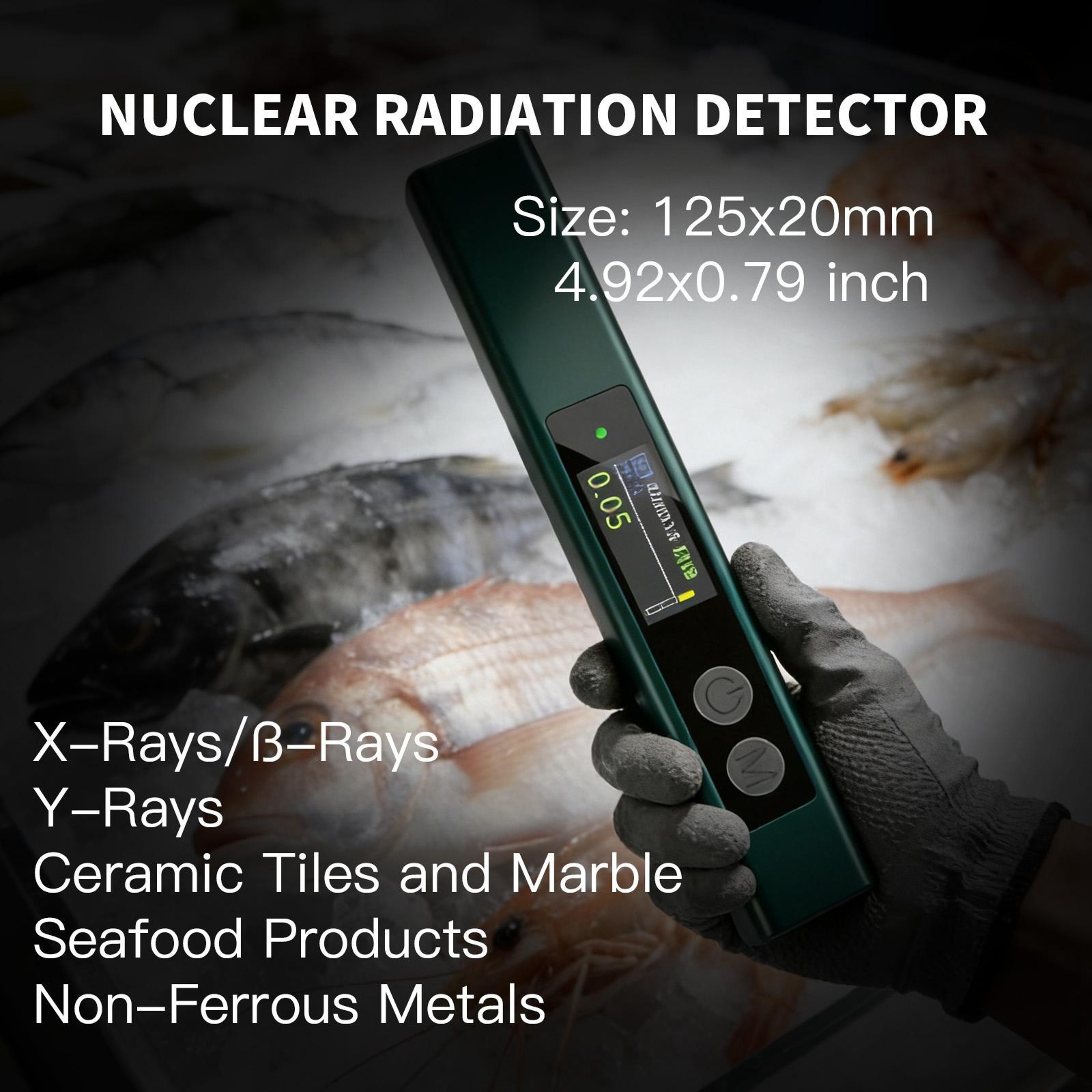 Portable Geiger Counter Radiation Detector with X-Ray Gamma Beta Detection – view 3