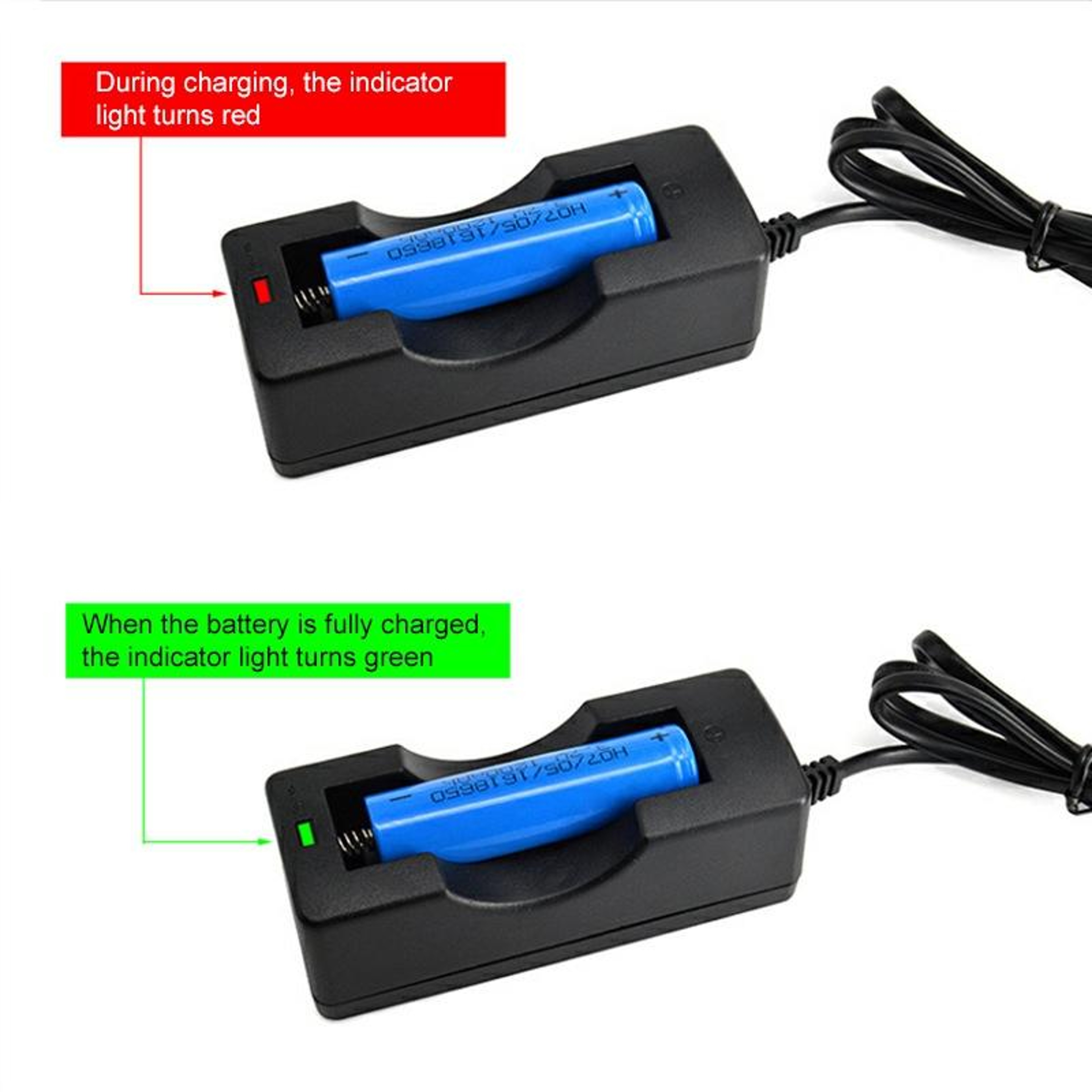 18650 Battery Charger 4.2V 650mA Li-ion Battery Charger – view 4