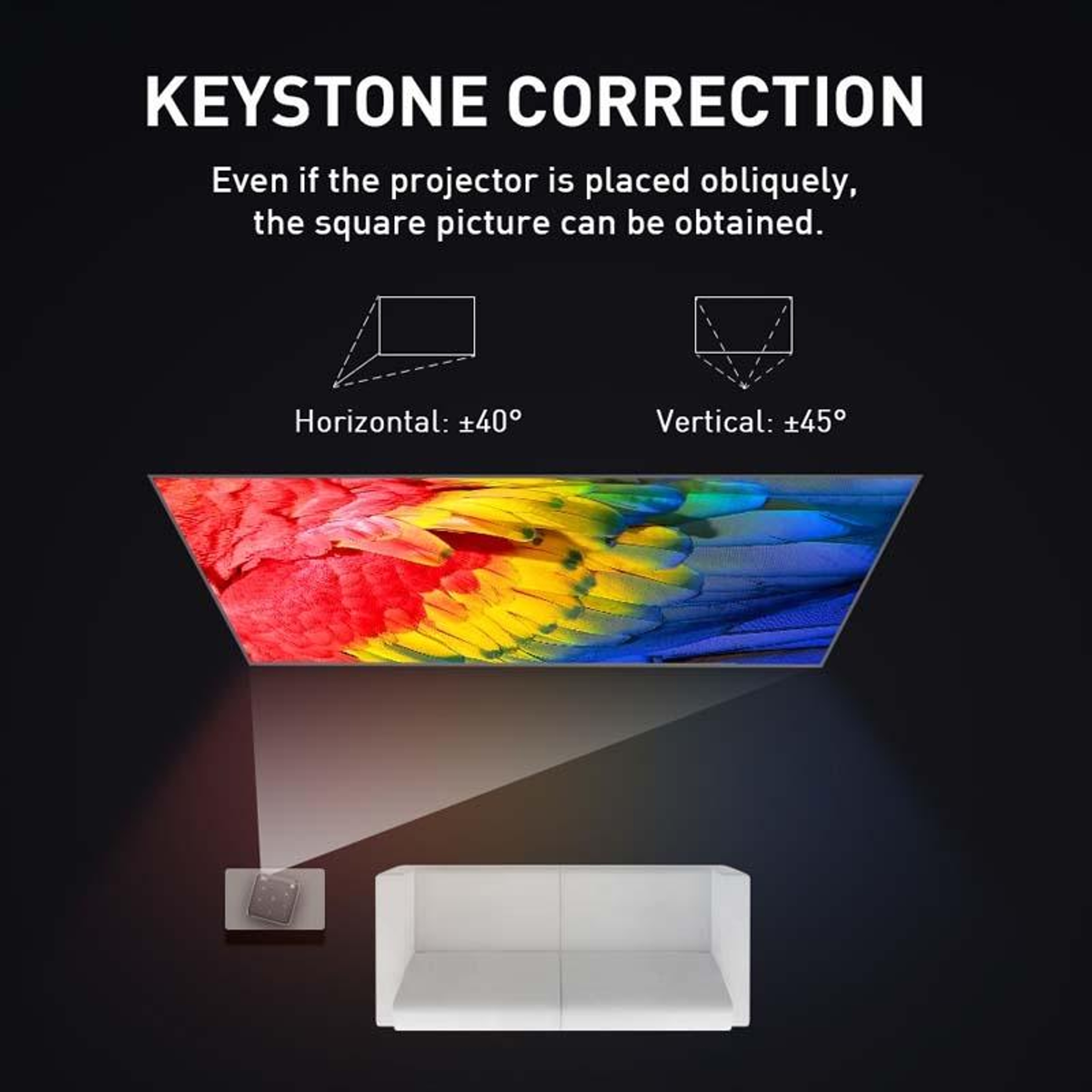Mini Smart Projector with 4K Decoding, Dual-Band WiFi and Bluetooth – view 9