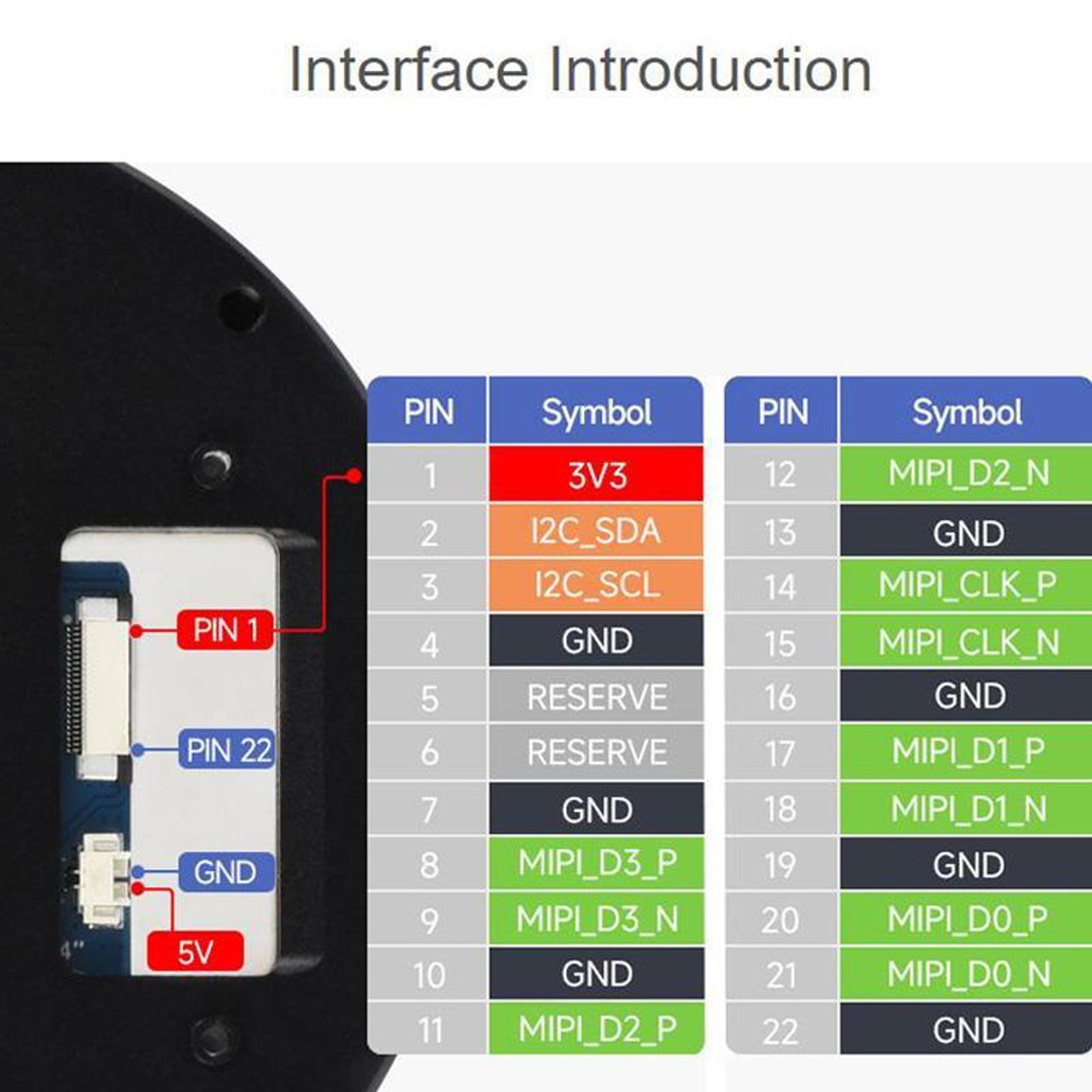 Round IPS Capacitive Touch Display With 10Point Touch And MIPI DSI 7