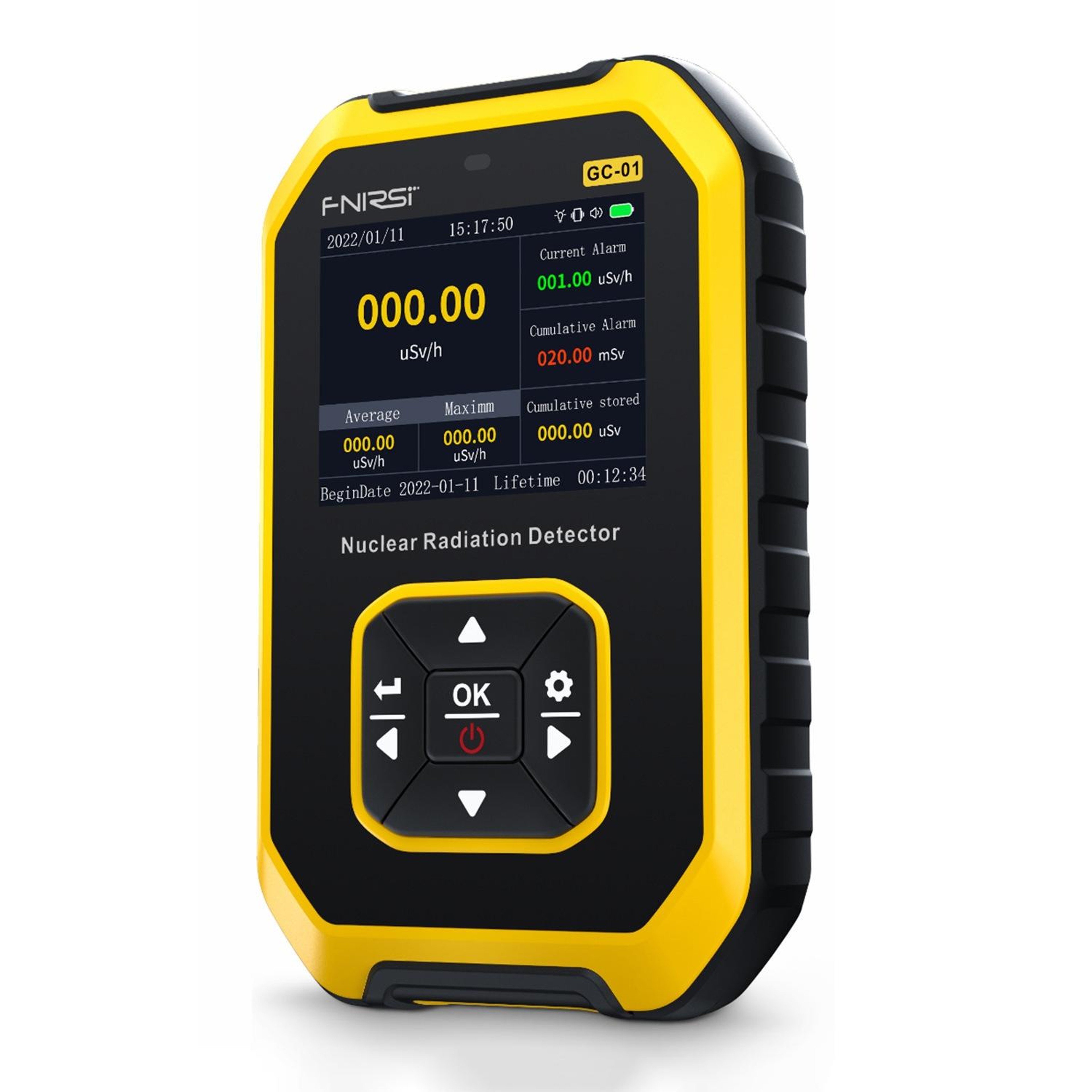Portable Geiger Counter Nuclear Radiation Detector for Gamma and Beta Rays – view 1