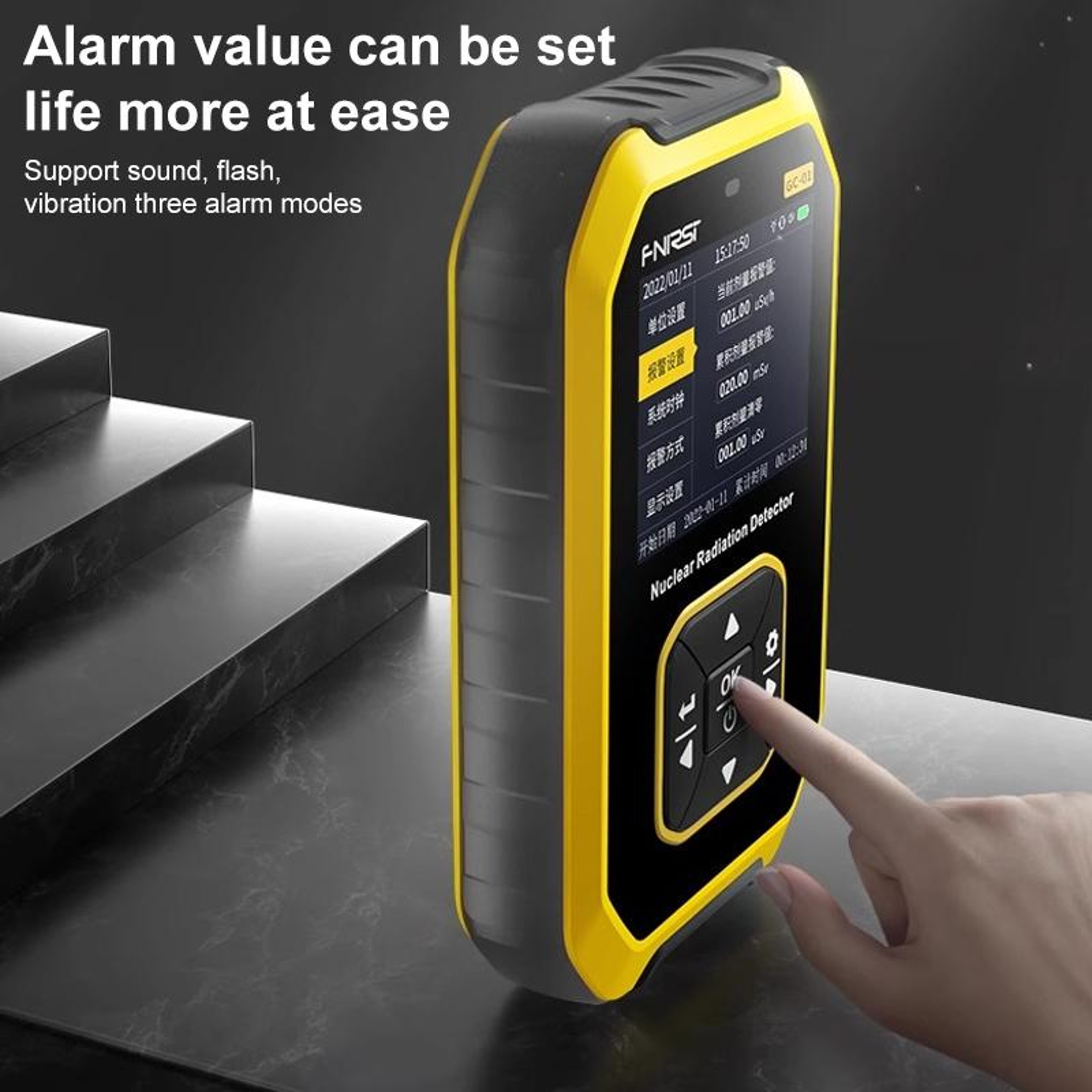 Portable Geiger Counter Nuclear Radiation Detector for Gamma and Beta Rays – view 5