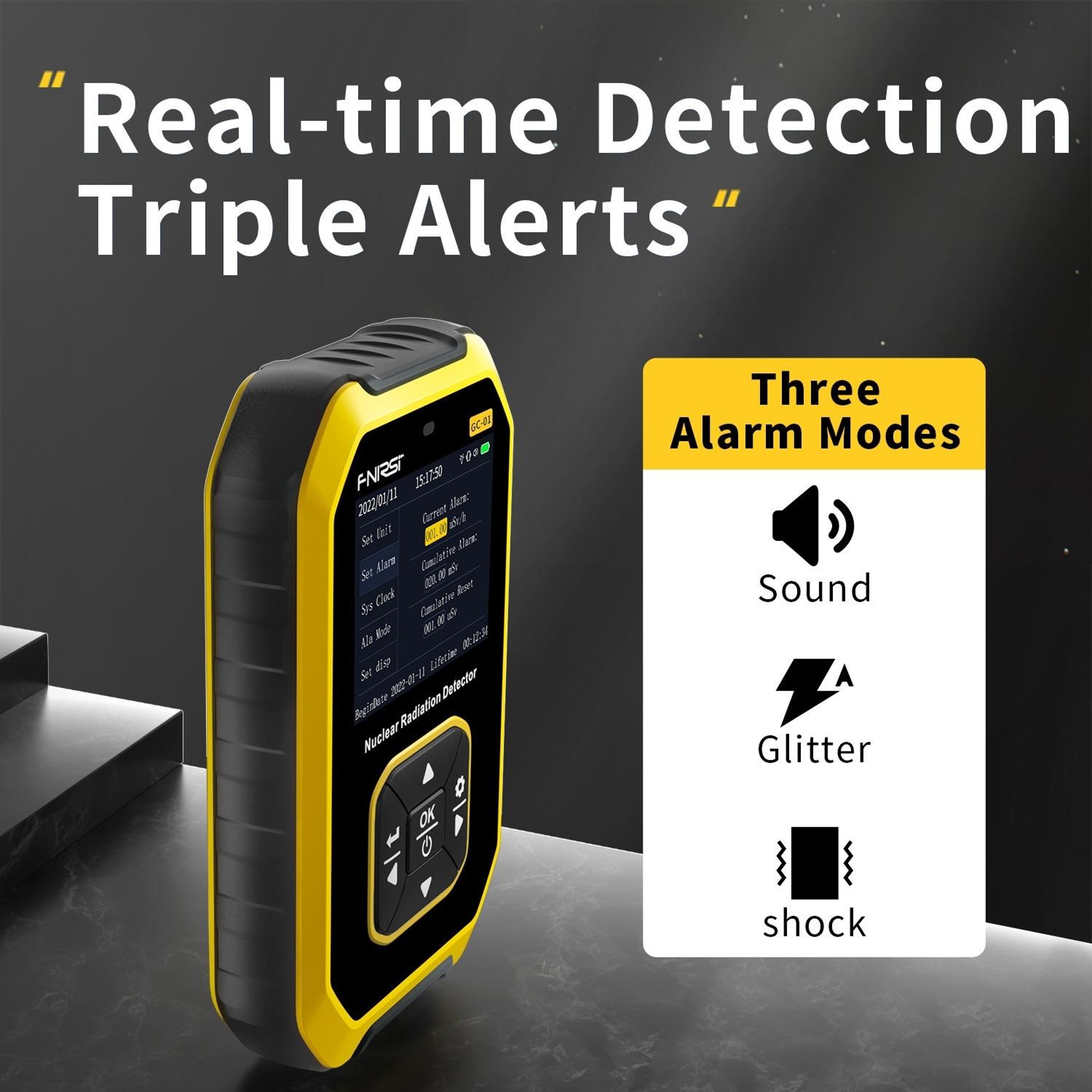 Portable Geiger Counter Nuclear Radiation Detector for Gamma and Beta Rays – view 6