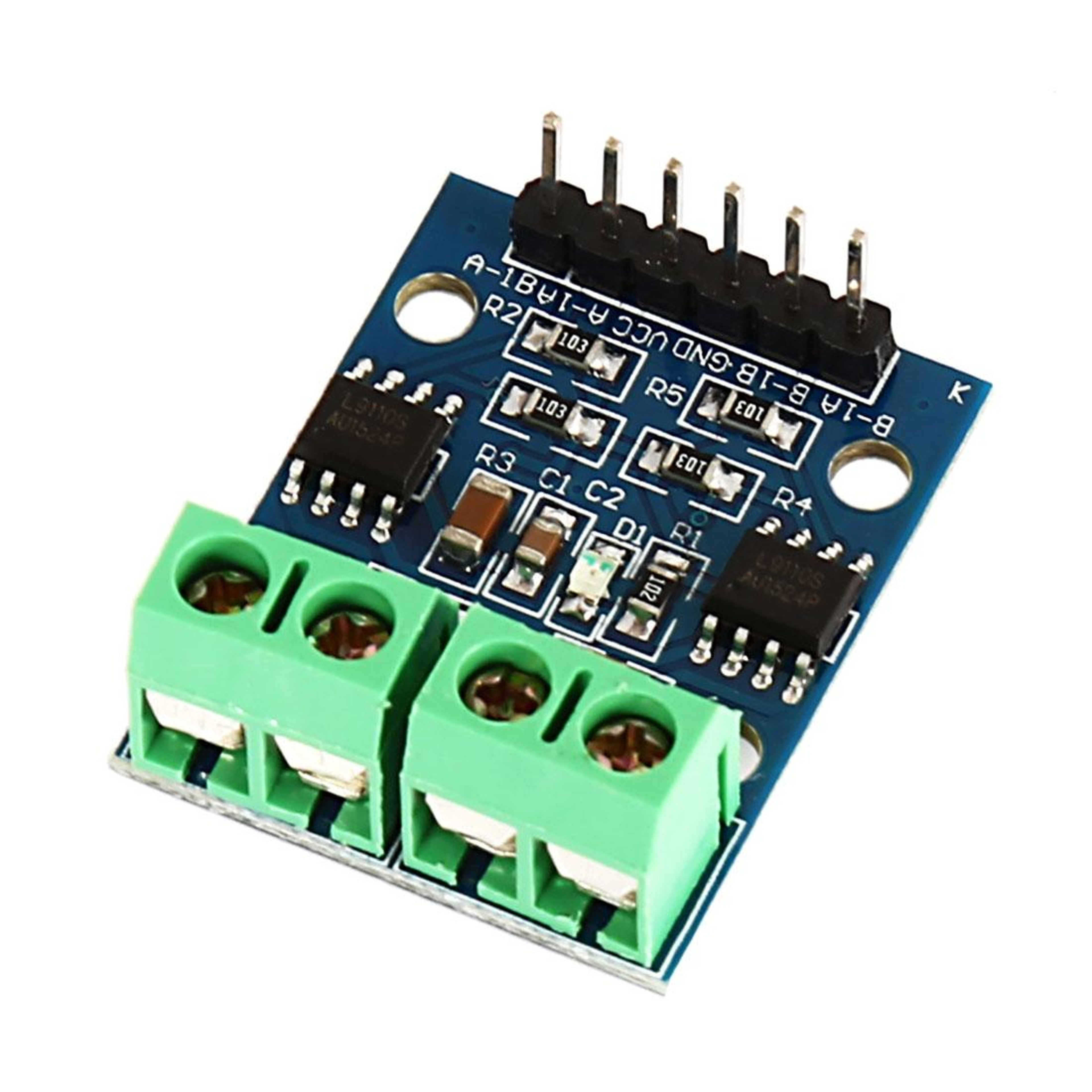Dual Motor Driver Module H-Bridge DC and Stepper Motor Controller Board – view 1