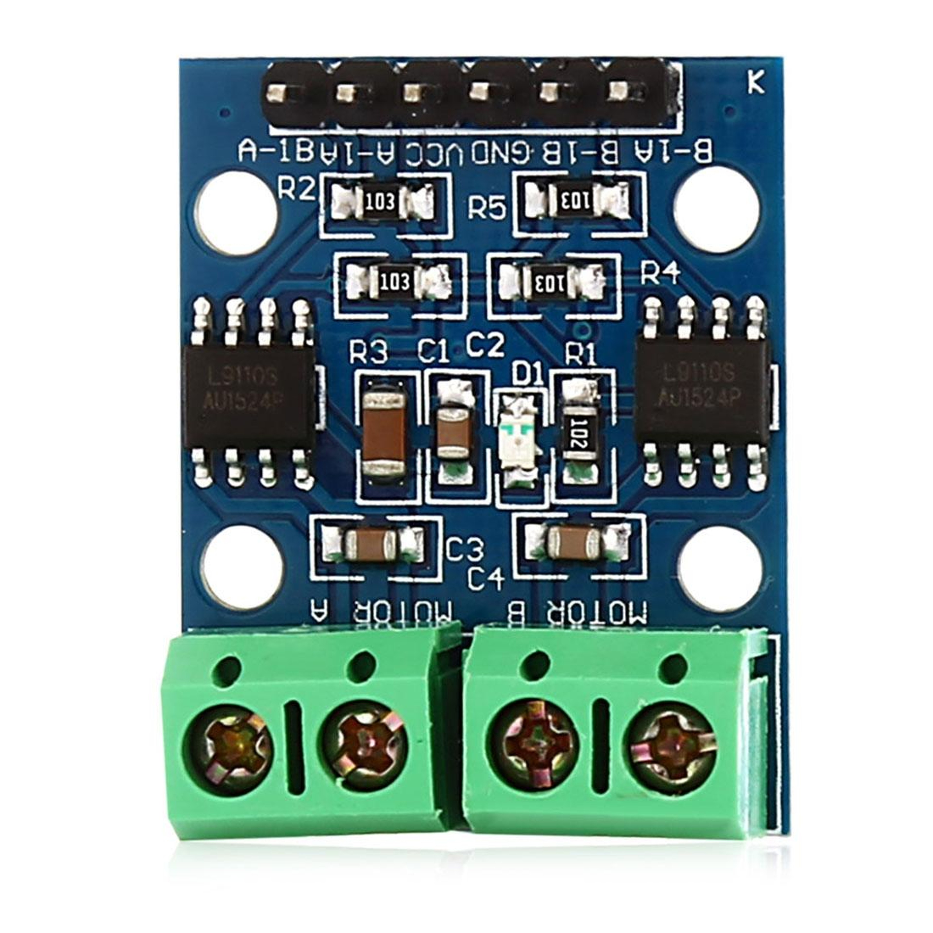 Dual Motor Driver Module H-Bridge DC and Stepper Motor Controller Board – view 2