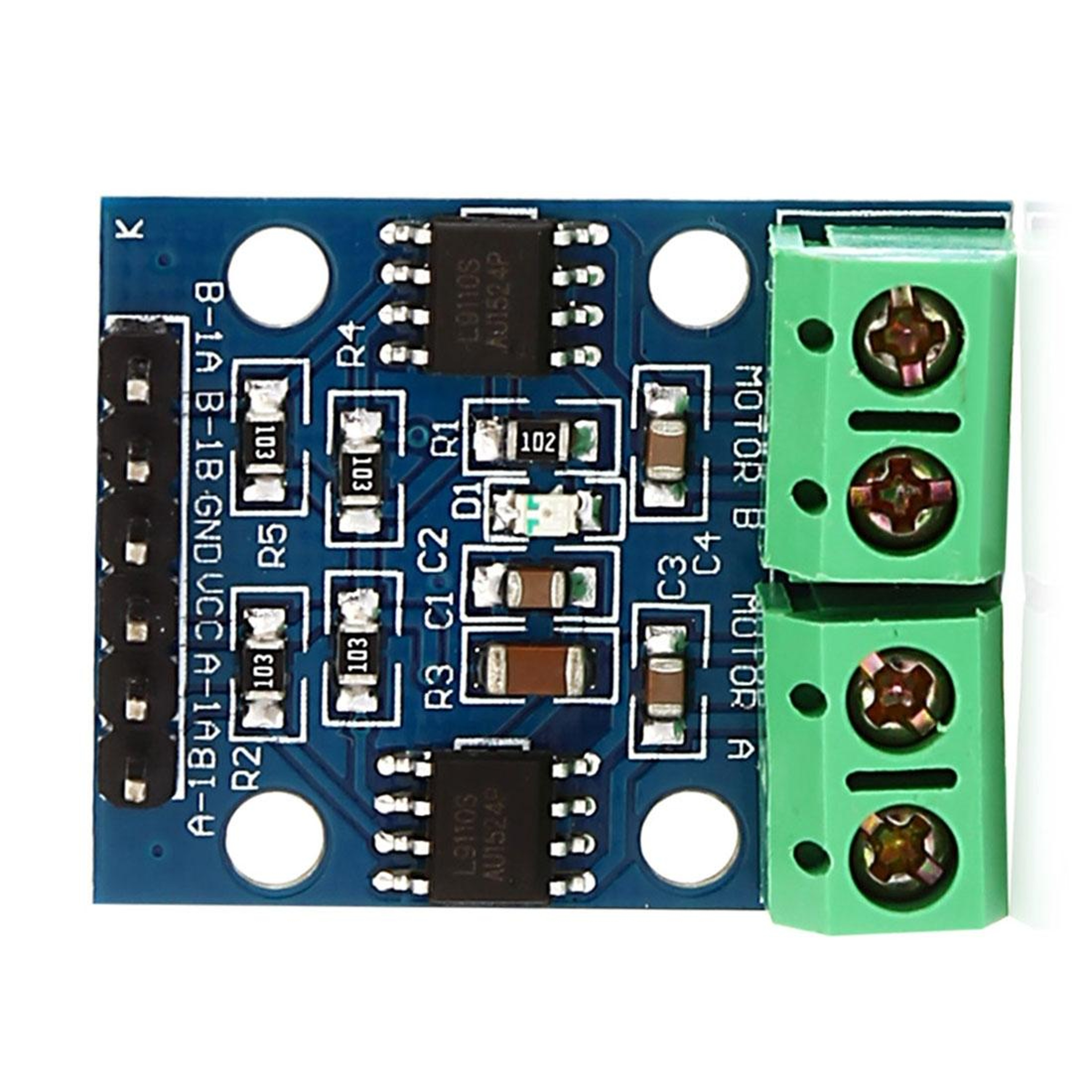 Dual Motor Driver Module H-Bridge DC and Stepper Motor Controller Board – view 3