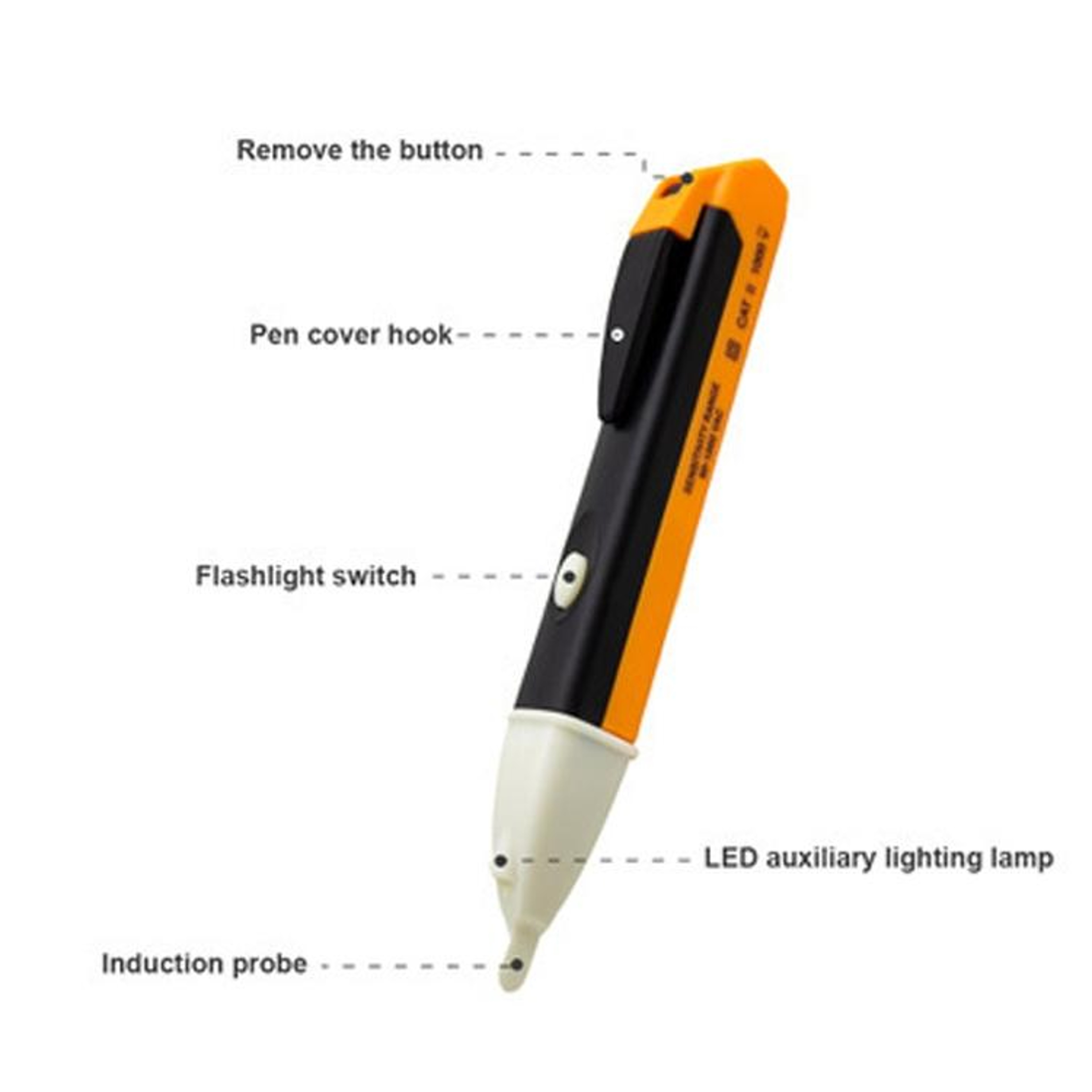 Non-Contact Voltage Tester Pen AC with LED Flashlight & Sound Alert – view 6
