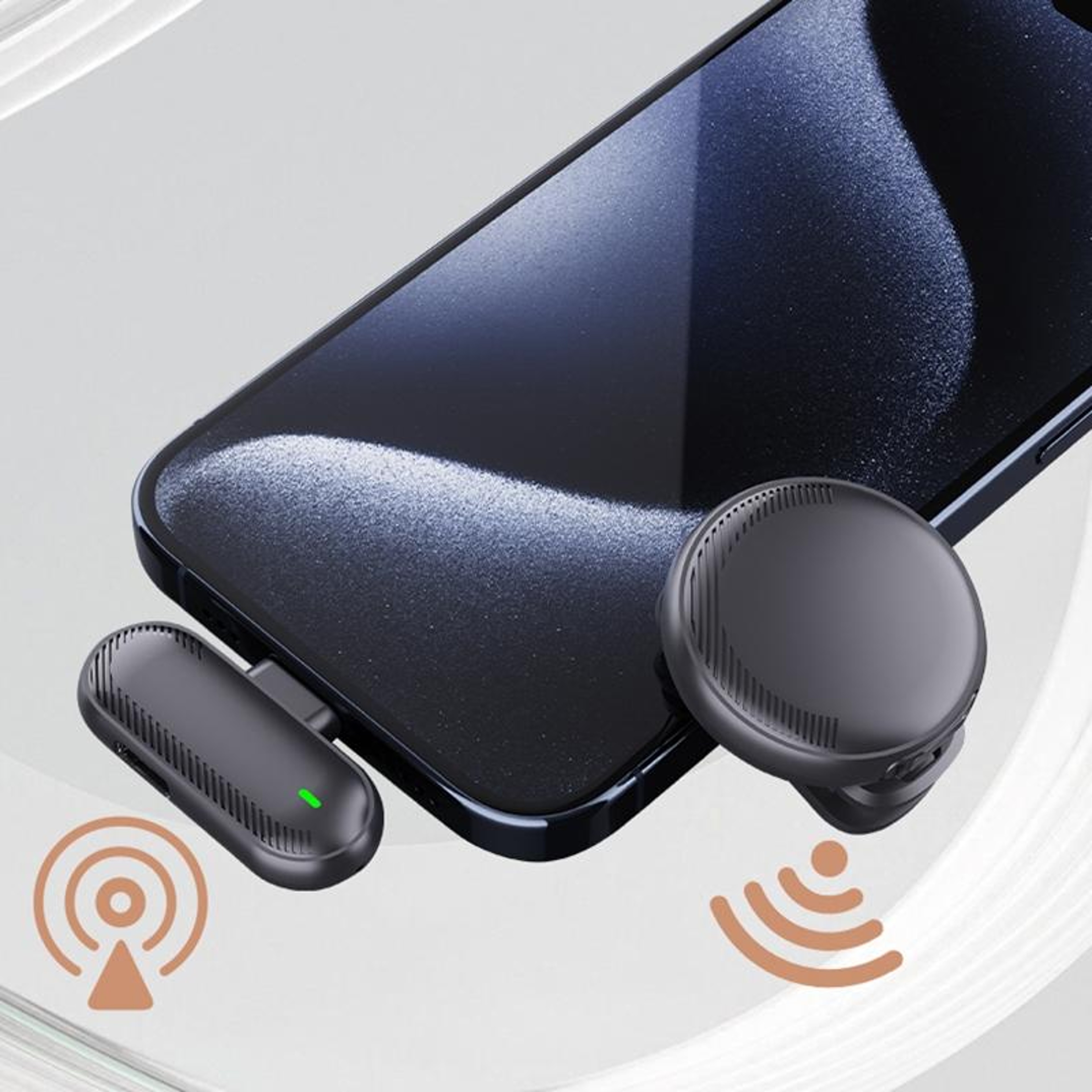 Dual Receiver Wireless Lavalier Microphone With Noise Reduction For Content Creation 2