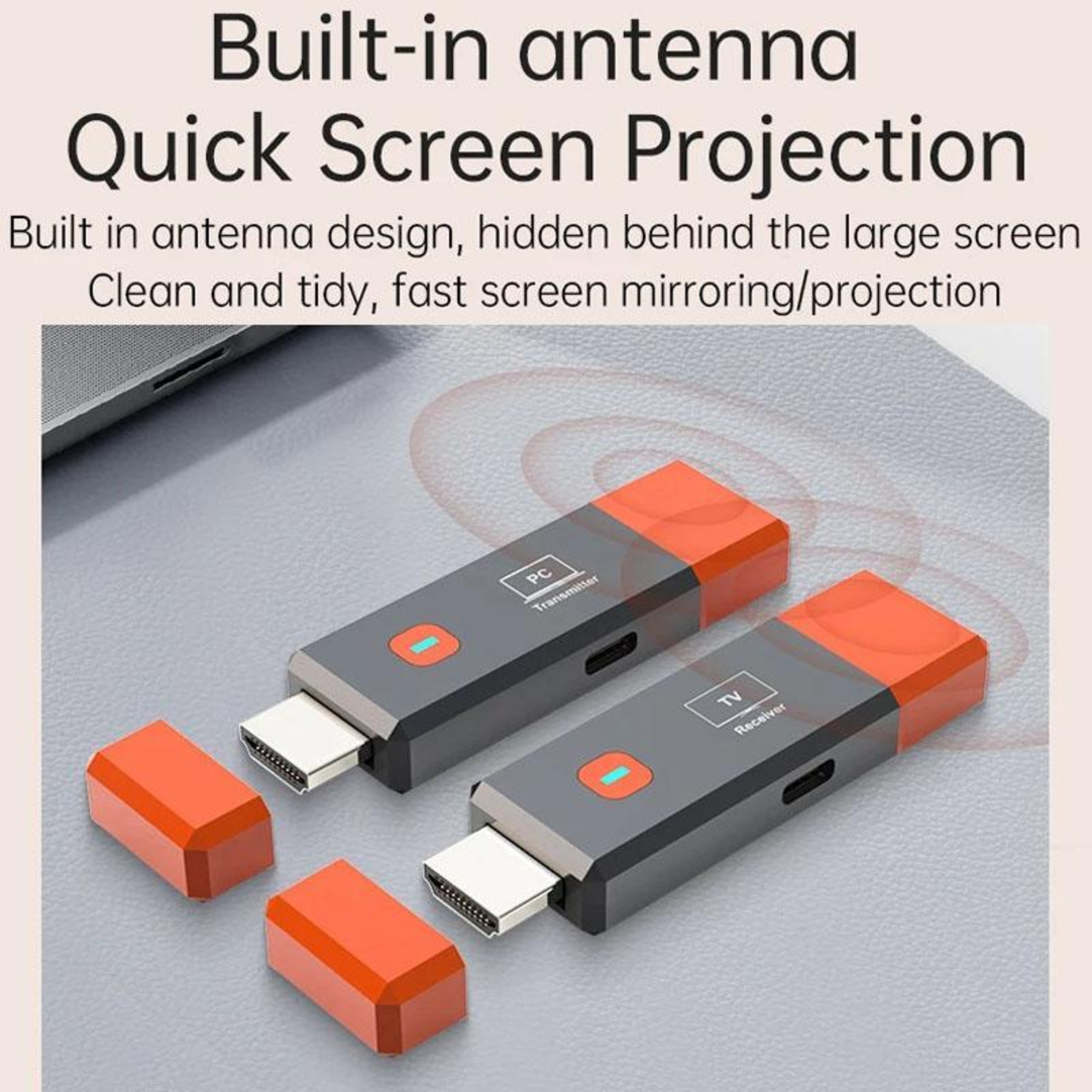 Wireless HDMI Transmitter and Receiver 1080P Plug and Play Display Extender – view 6