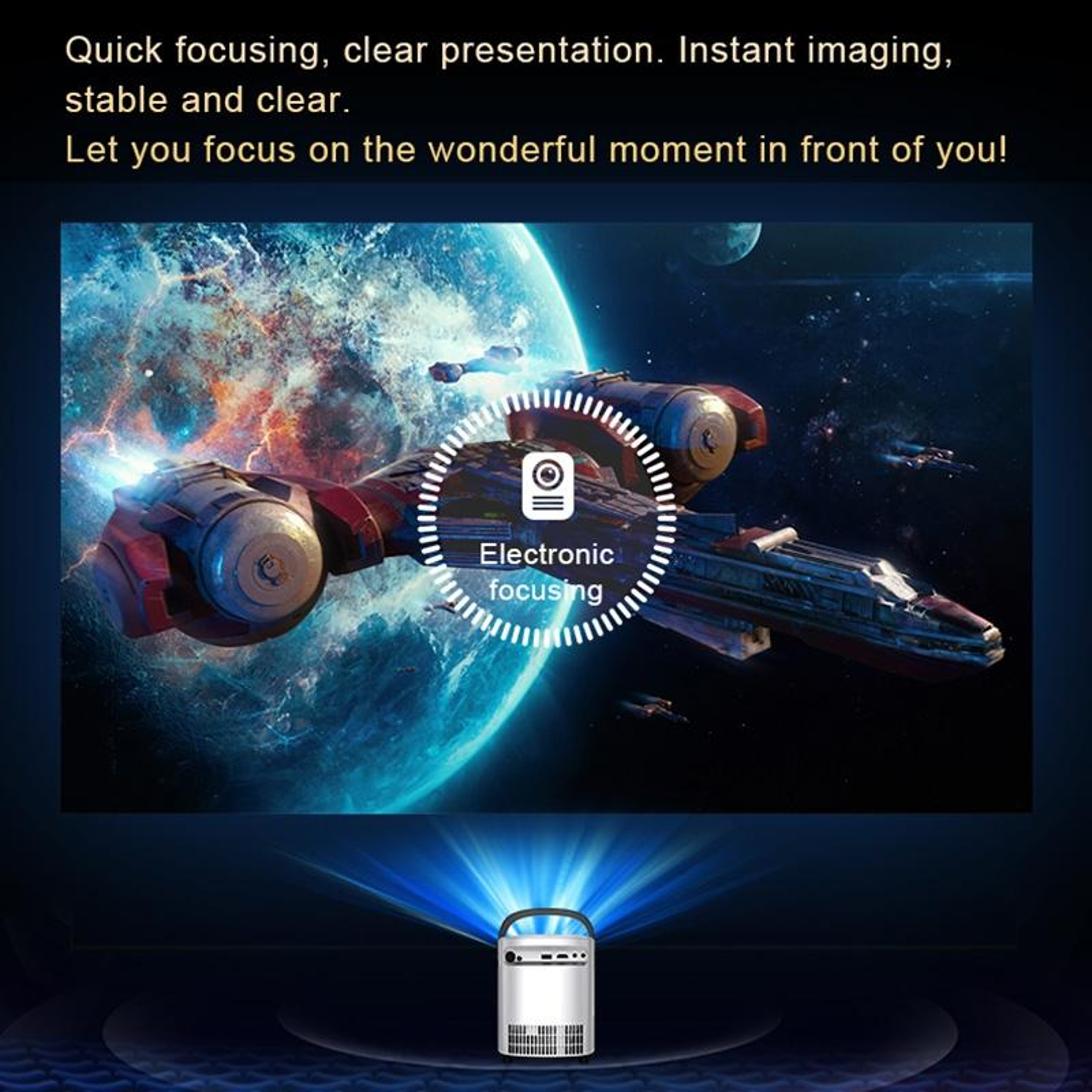 T2 Portable Projector With Android 9 WiFi Bluetooth And 240 ANSI Brightness 9