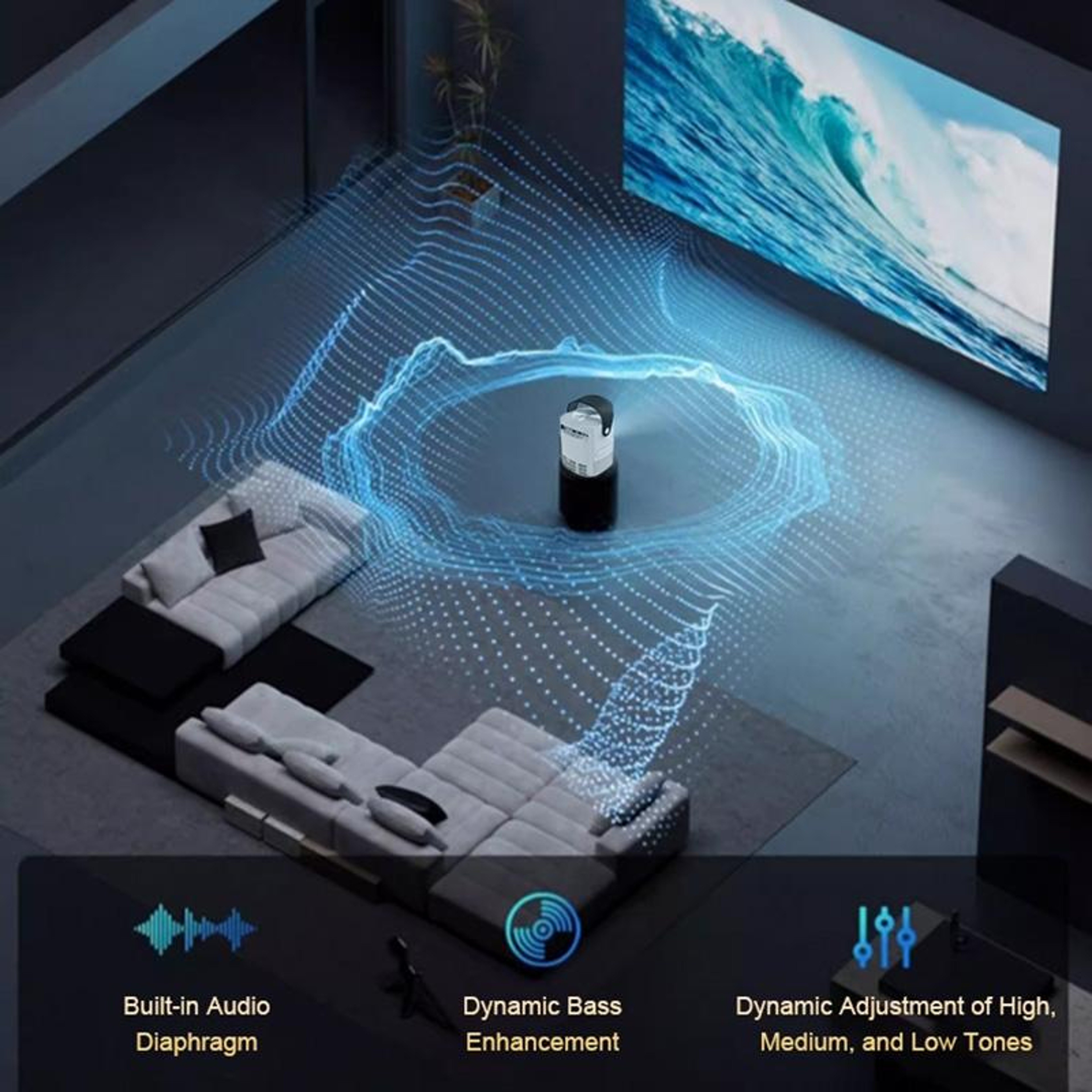T2 Portable Projector With Android 9 WiFi Bluetooth And 240 ANSI Brightness 12