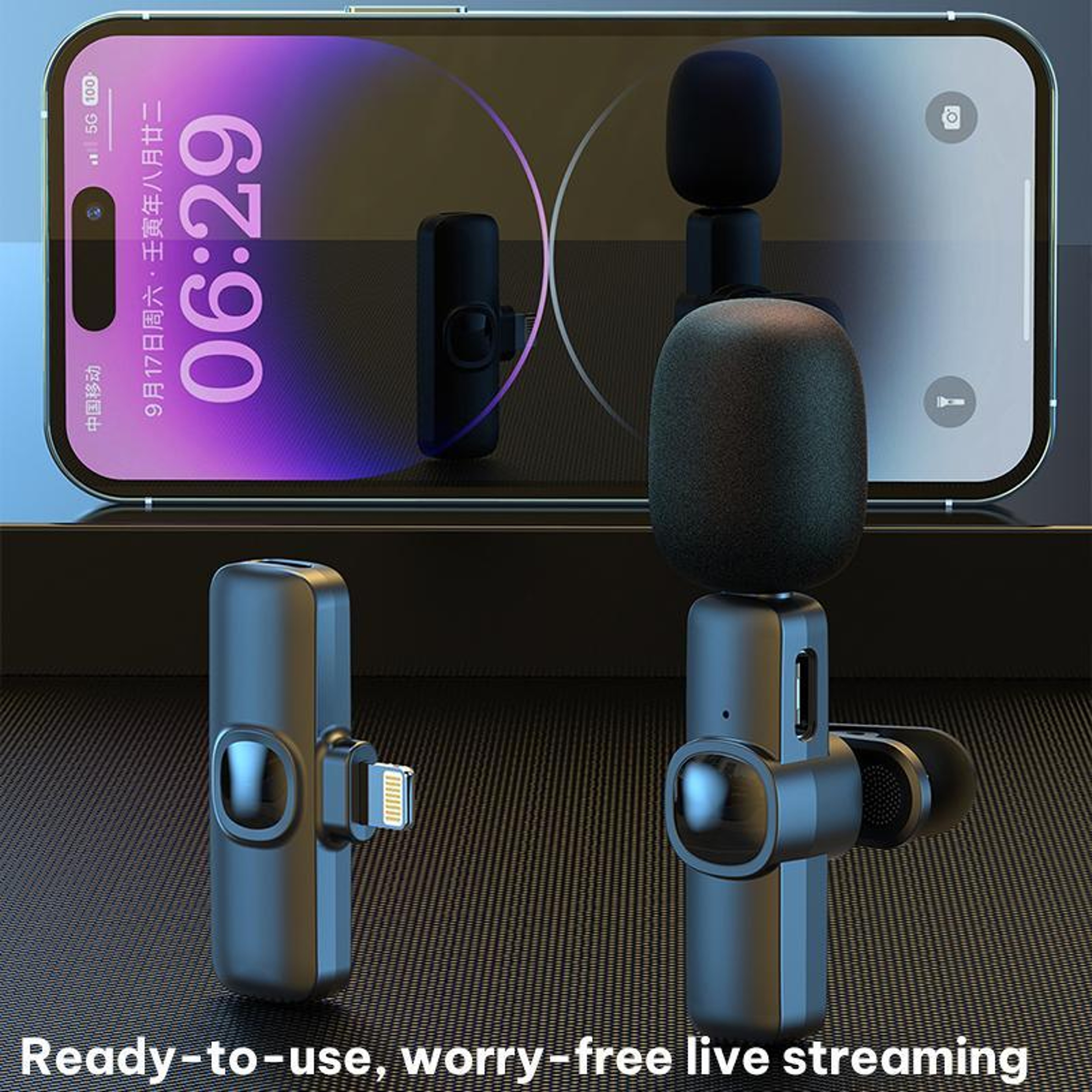 Wireless Lavalier Microphone With Noise Reduction And TypeC Receiver 11