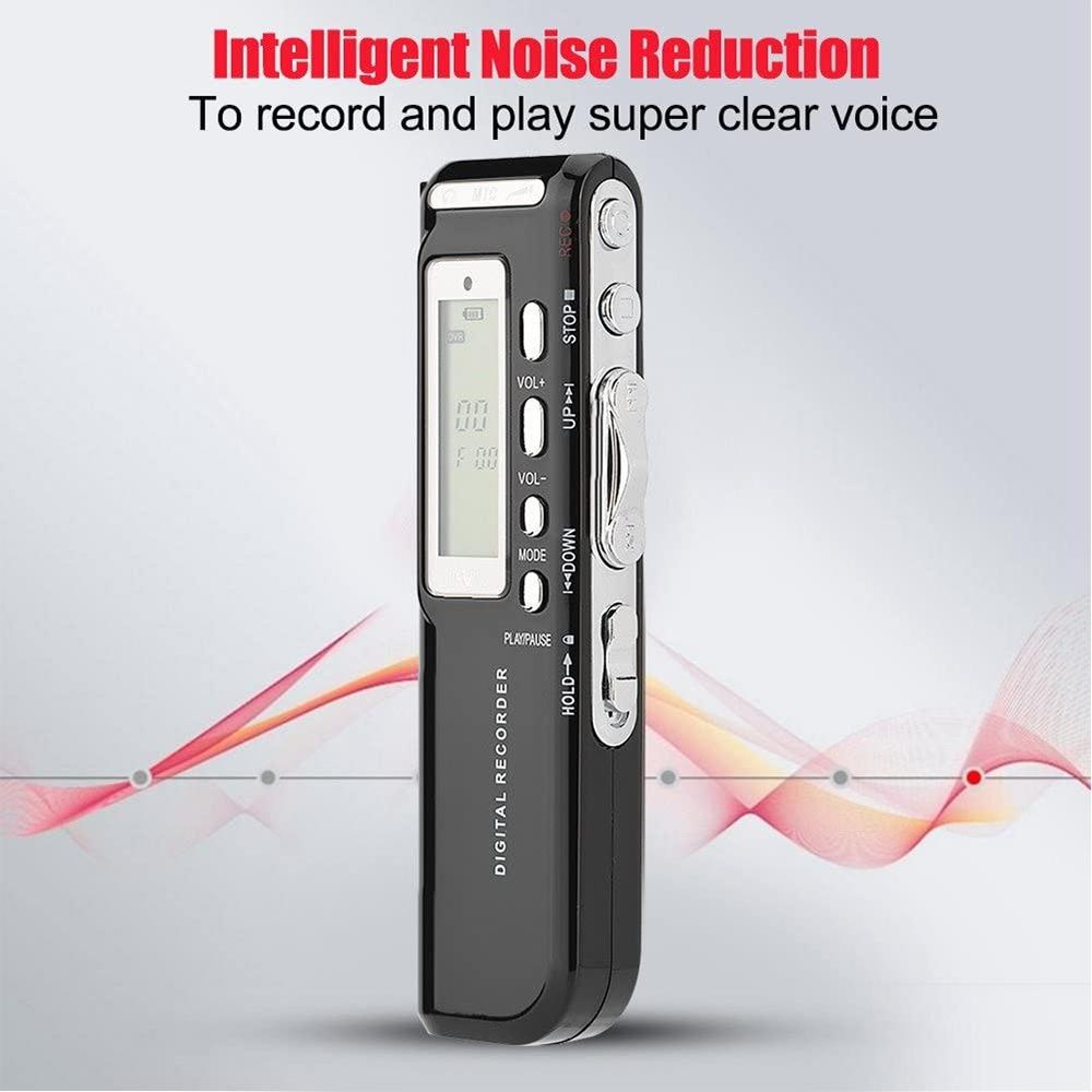 4GB Digital Voice Recorder With Voice Activated Recording MP3 Player And Telephone Recording 7