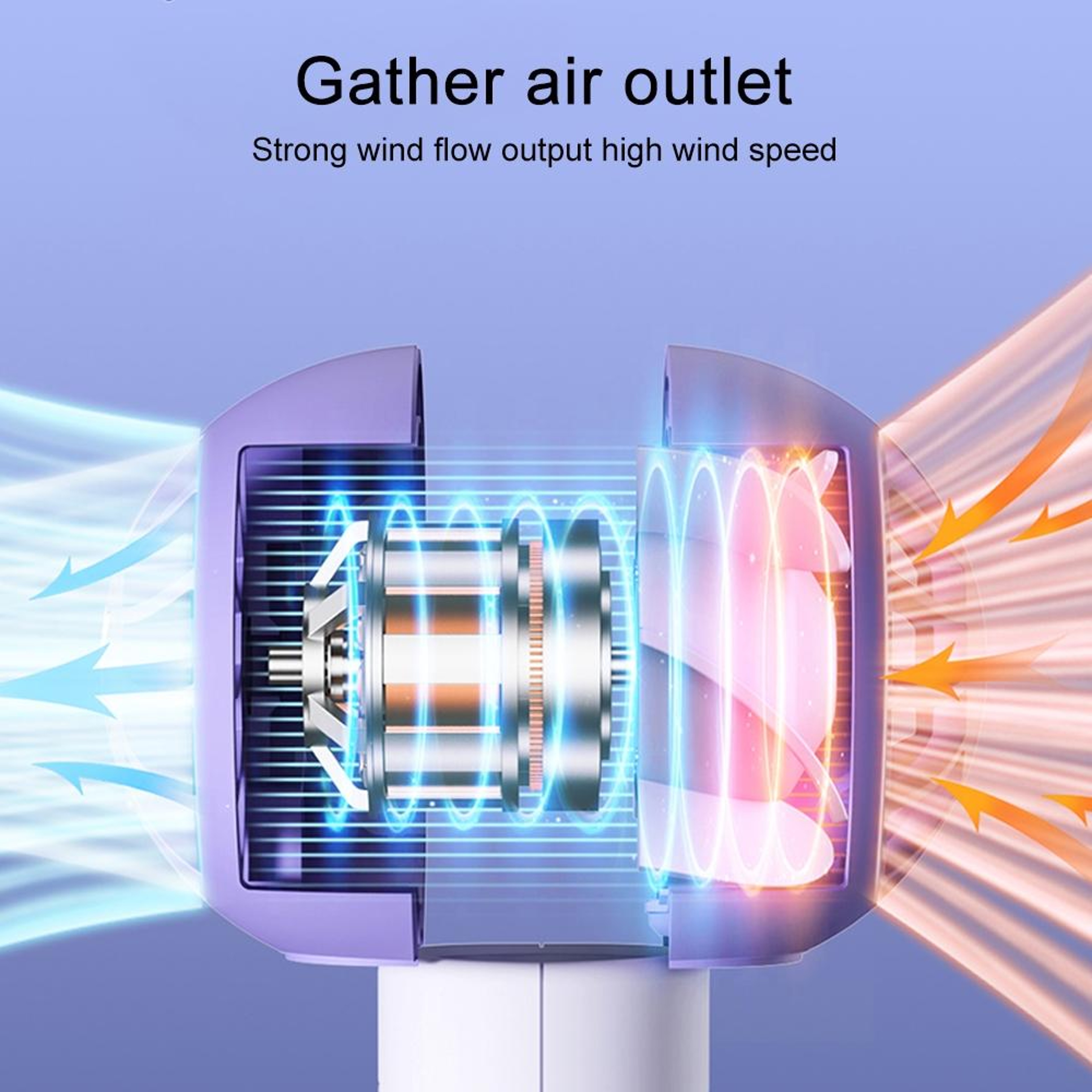Mini Portable Handheld Fan Rechargeable 3 Speed Quiet Personal Cooling Fan 4