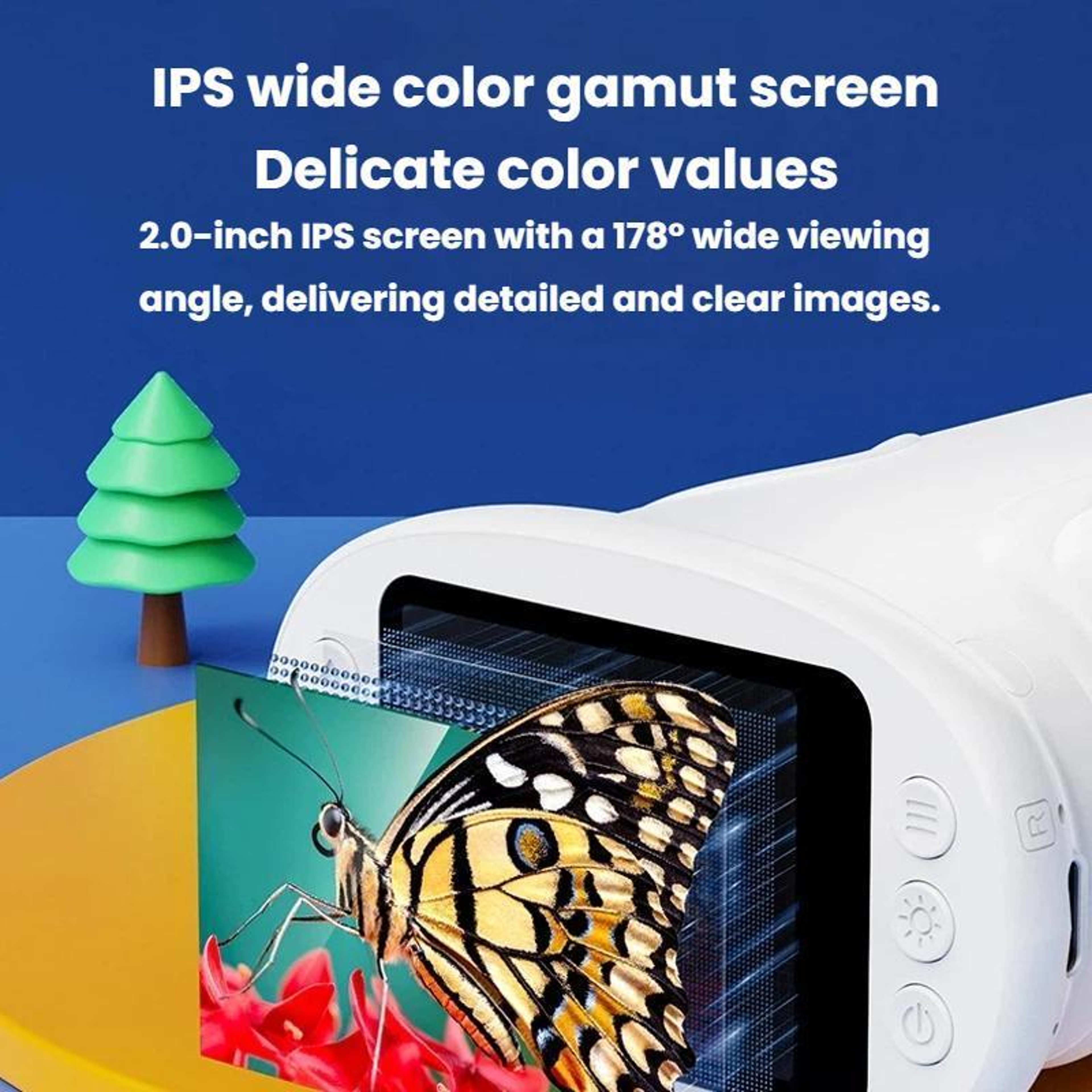 Portable Digital Microscope for Kids with 1080P Camera and 2 Inch IPS Screen – view 2