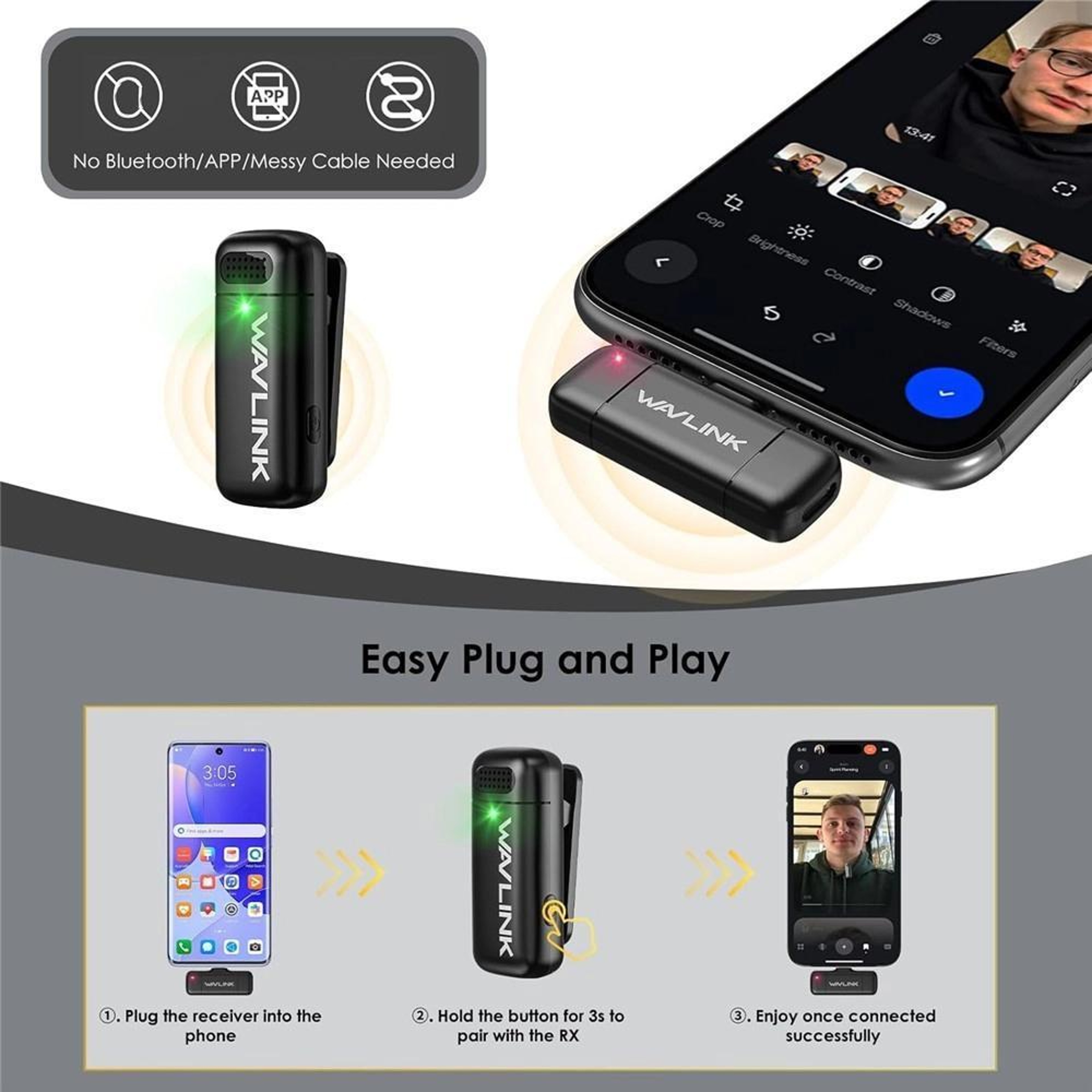 Wireless Lavalier Microphone With Noise Reduction 5