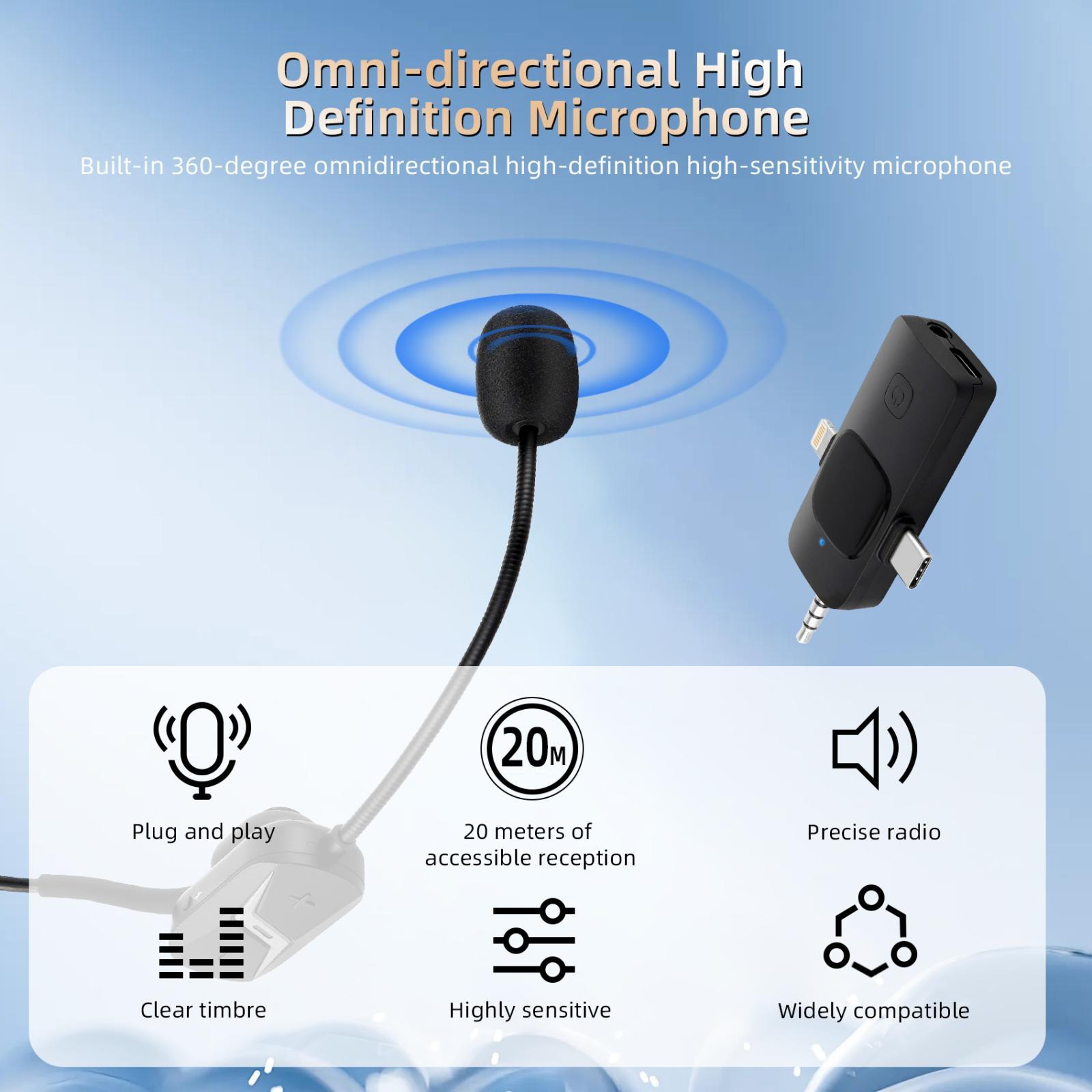 2.4G Wireless Headset Microphone with Noise Reduction – view 7