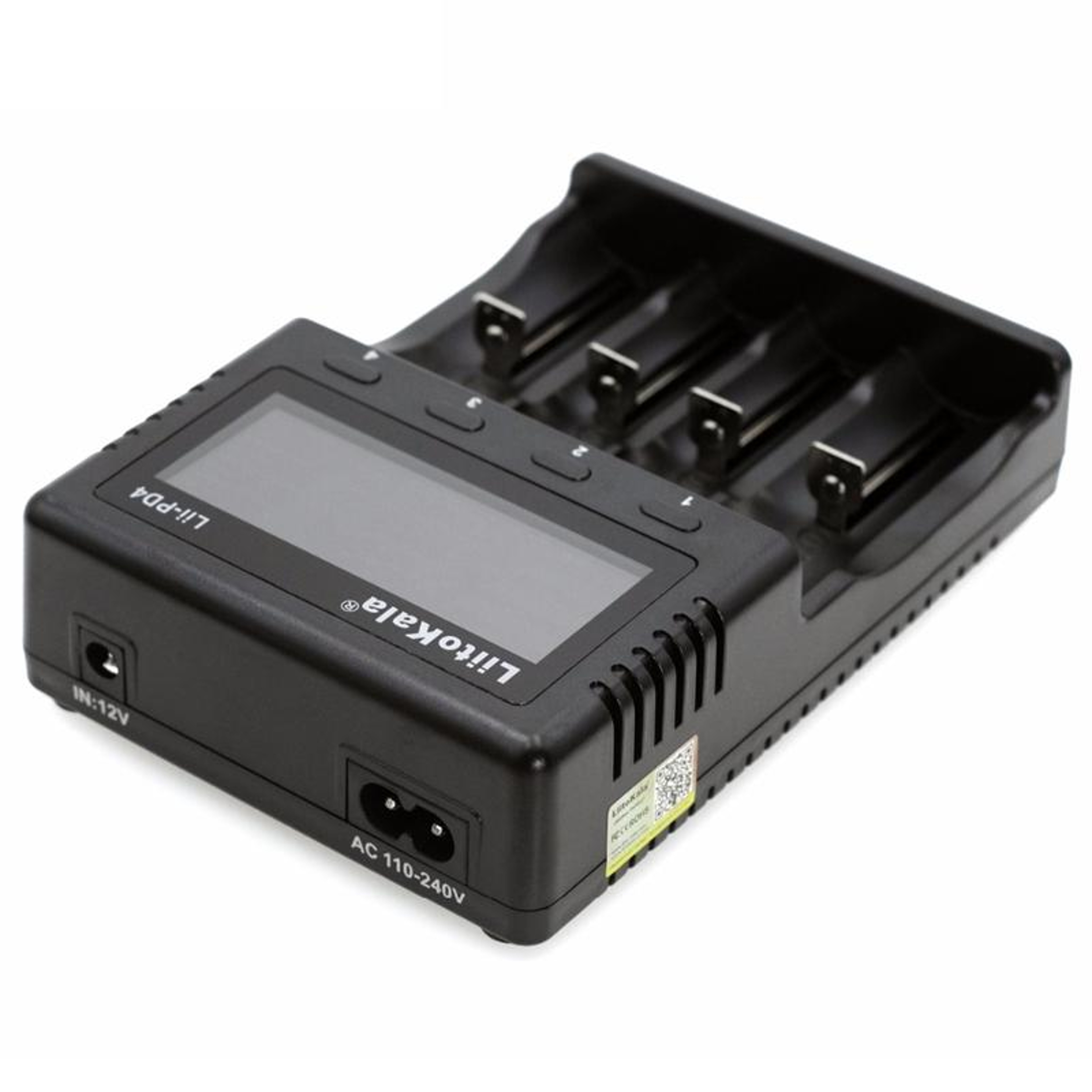 4 Slot Battery Charger For 18650 21700 Liion LiFePO4 And NiMH 0
