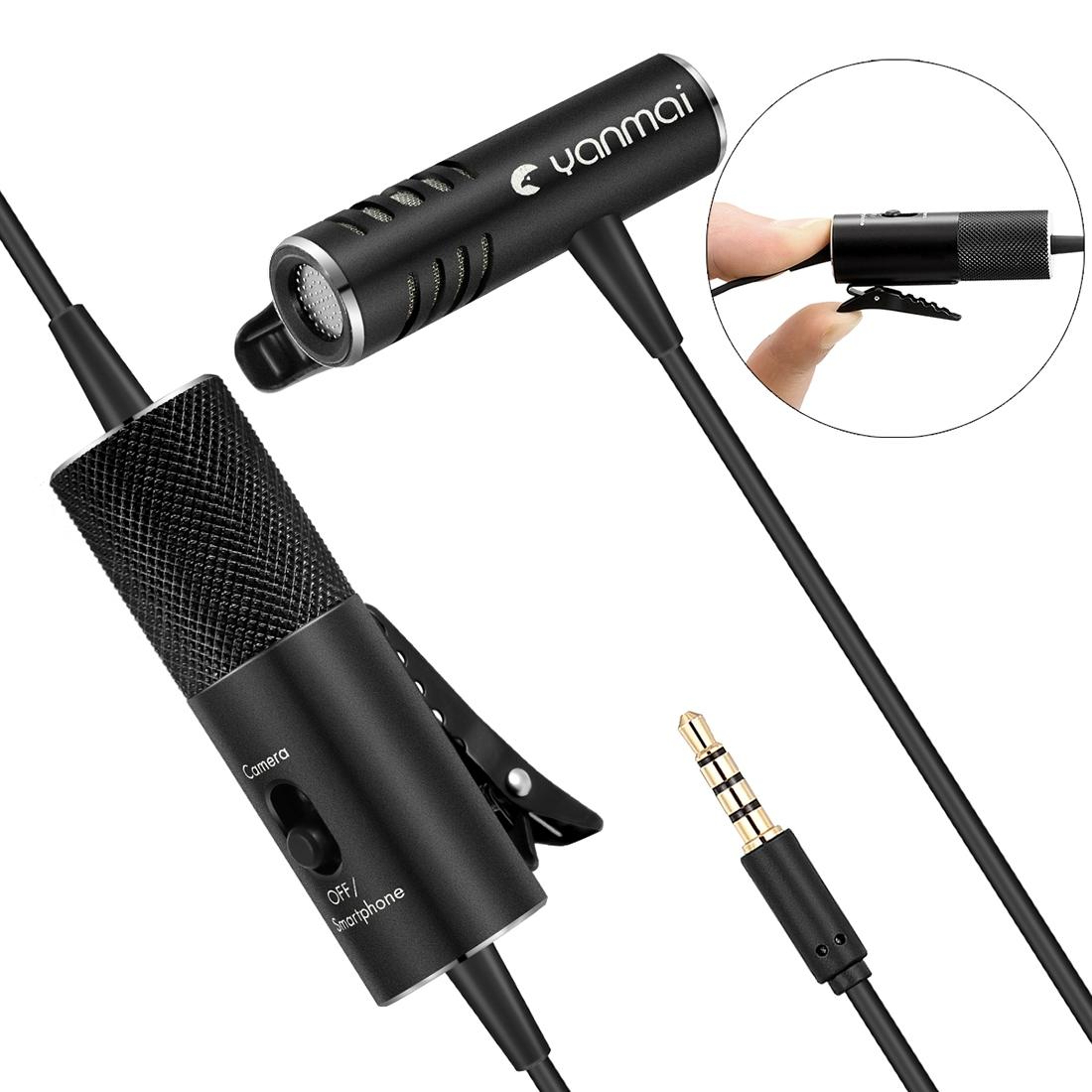 ClipOn Lavalier Microphone With 35mm Plug And Omnidirectional Recording 1