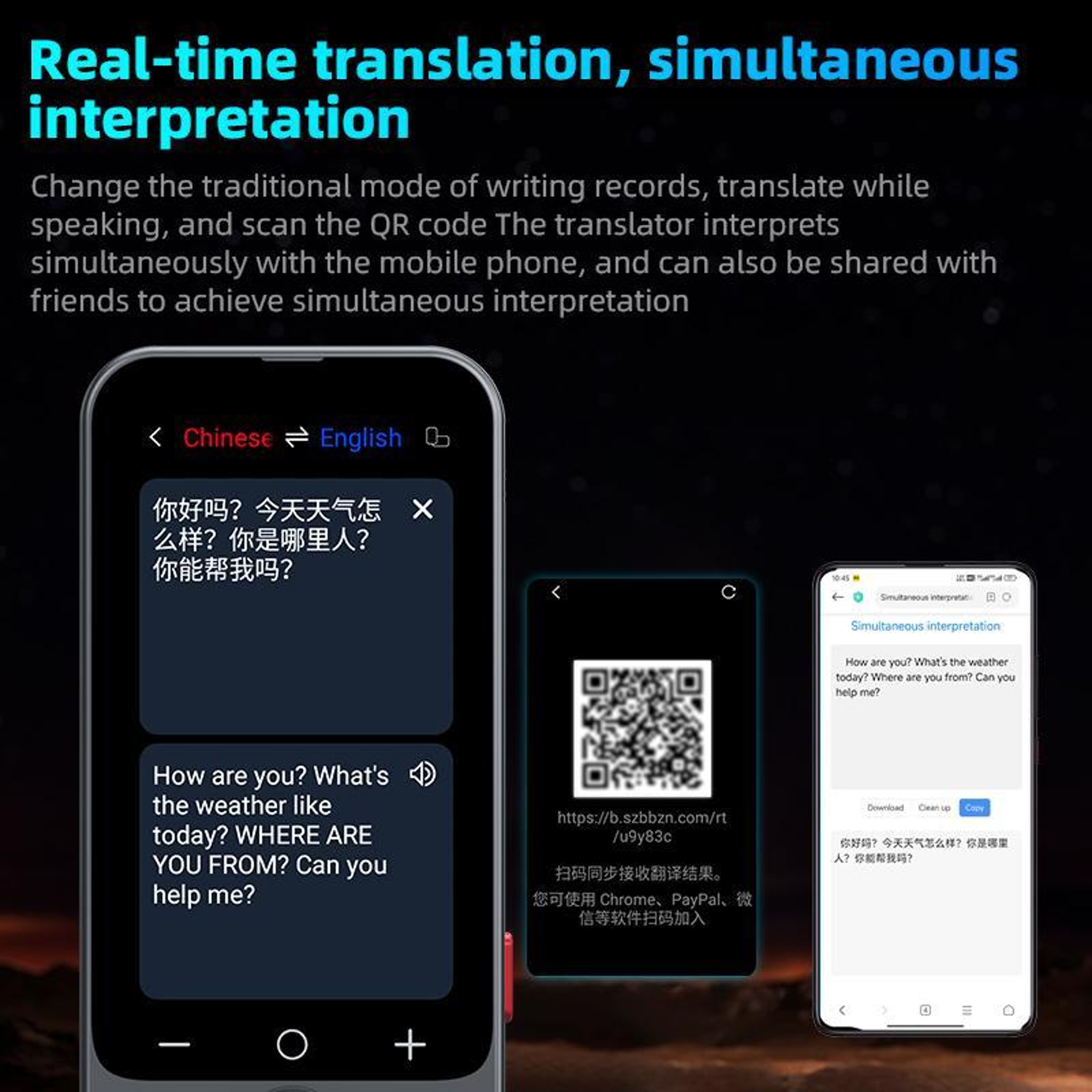 AI Language Translator Device with 3.1-Inch Screen and 139 Online Languages – view 10