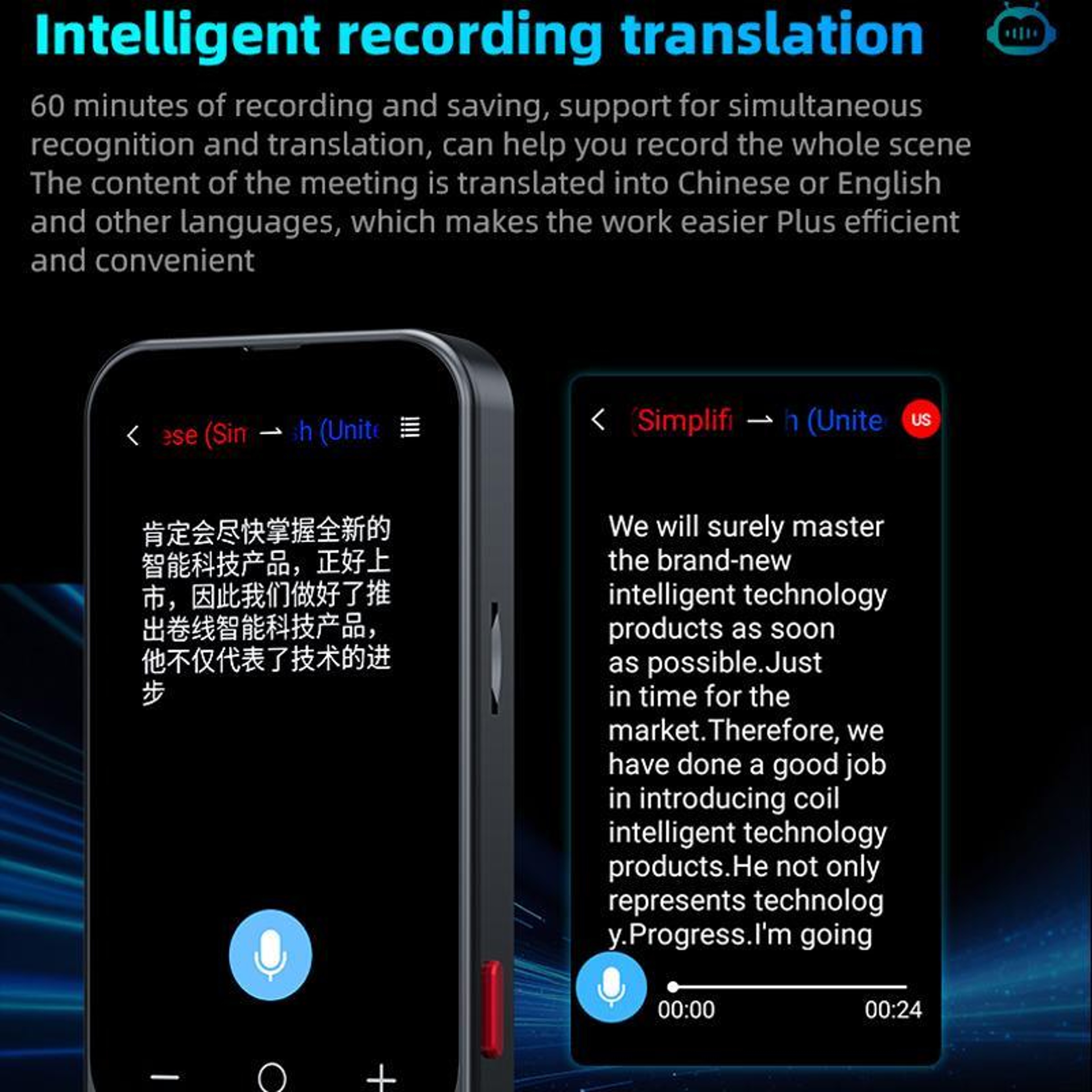 AI Language Translator Device with 3.1-Inch Screen and 139 Online Languages – view 12