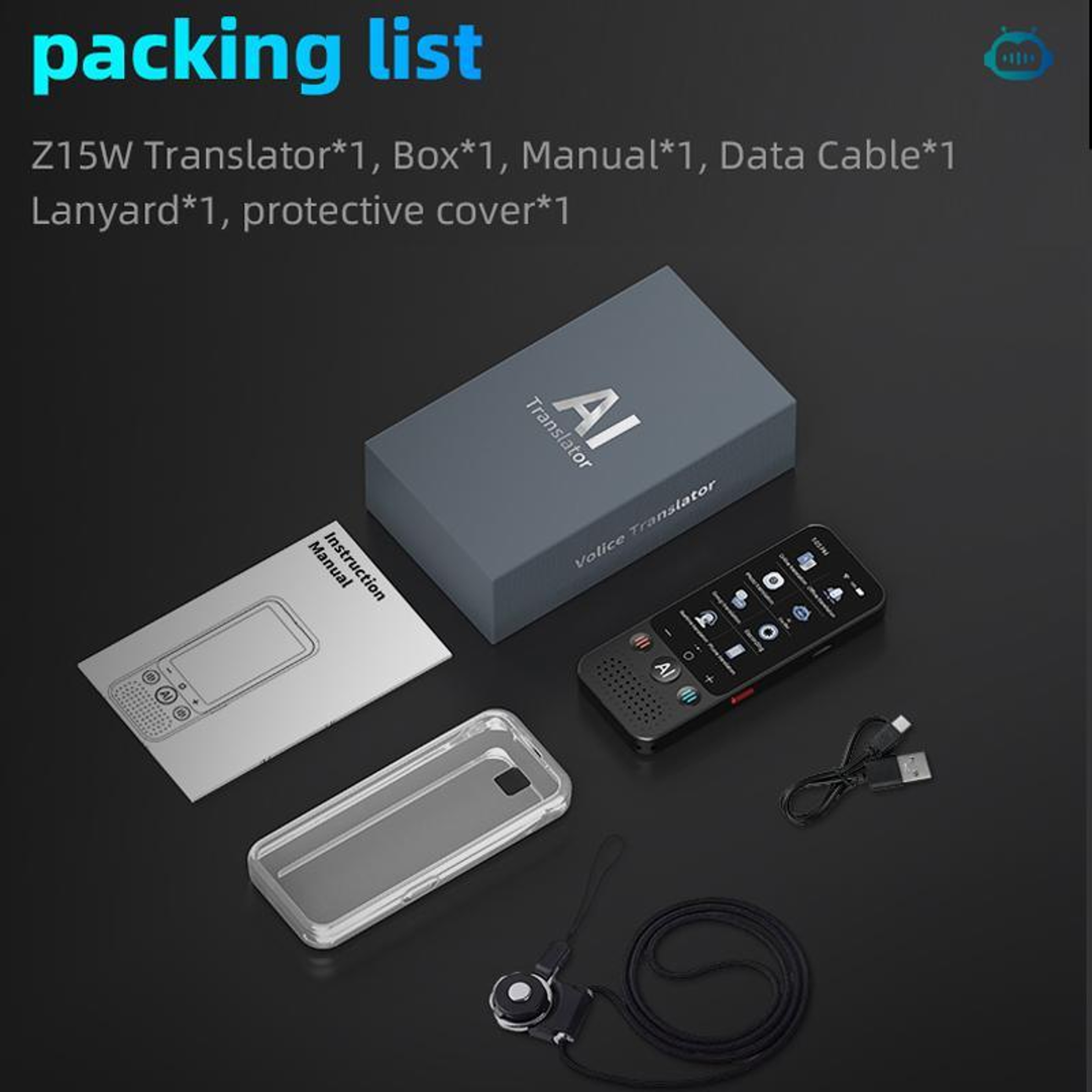 AI Language Translator Device with 3.1-Inch Screen and 139 Online Languages – view 5