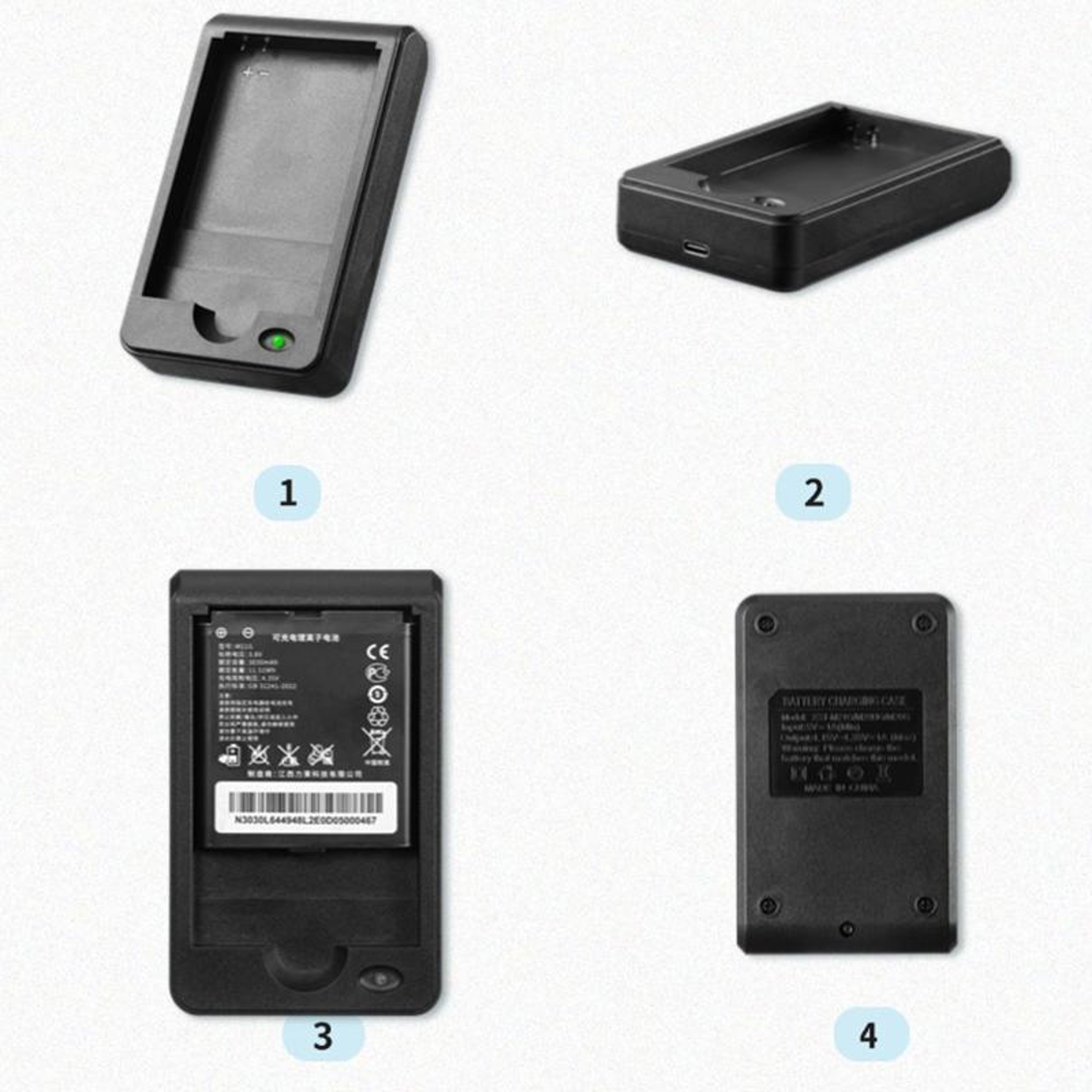 Portable 3-in-1 Battery Charger with USB-C Charging Cable – view 4