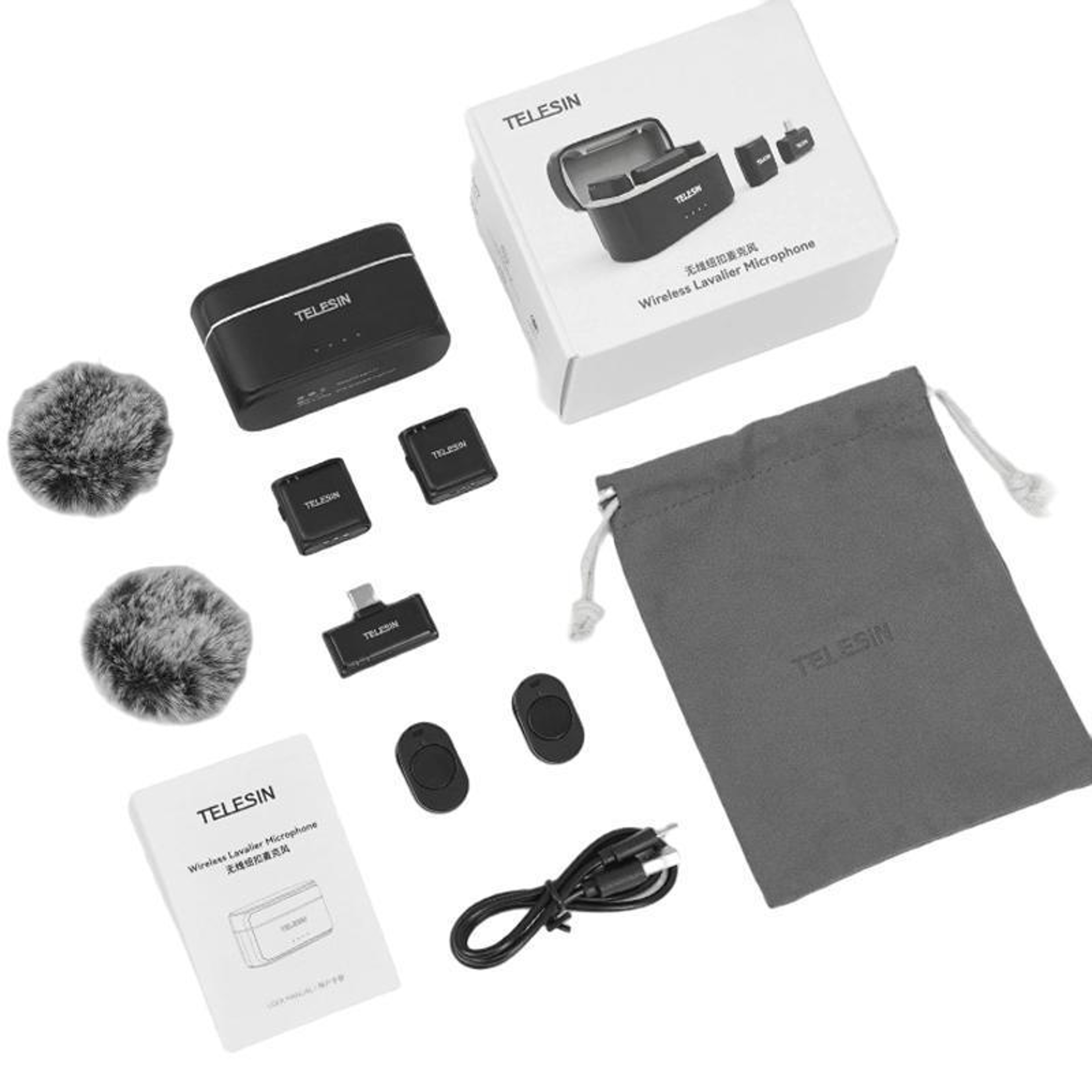 Wireless Lavalier Microphone with Noise Cancellation and USB-C Receiver – view 10