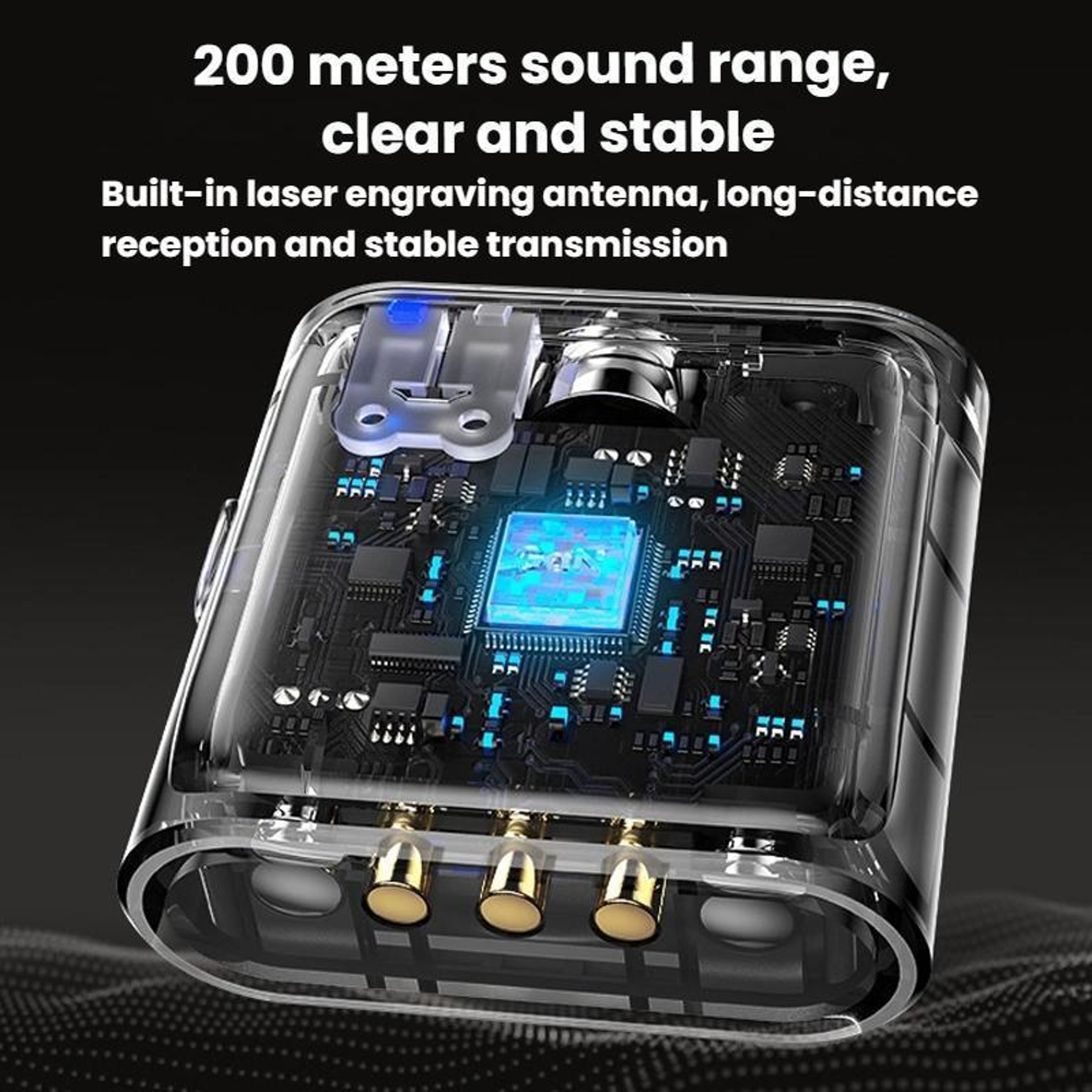 Wireless Lavalier Microphone with Noise Cancellation and USB-C Receiver – view 4