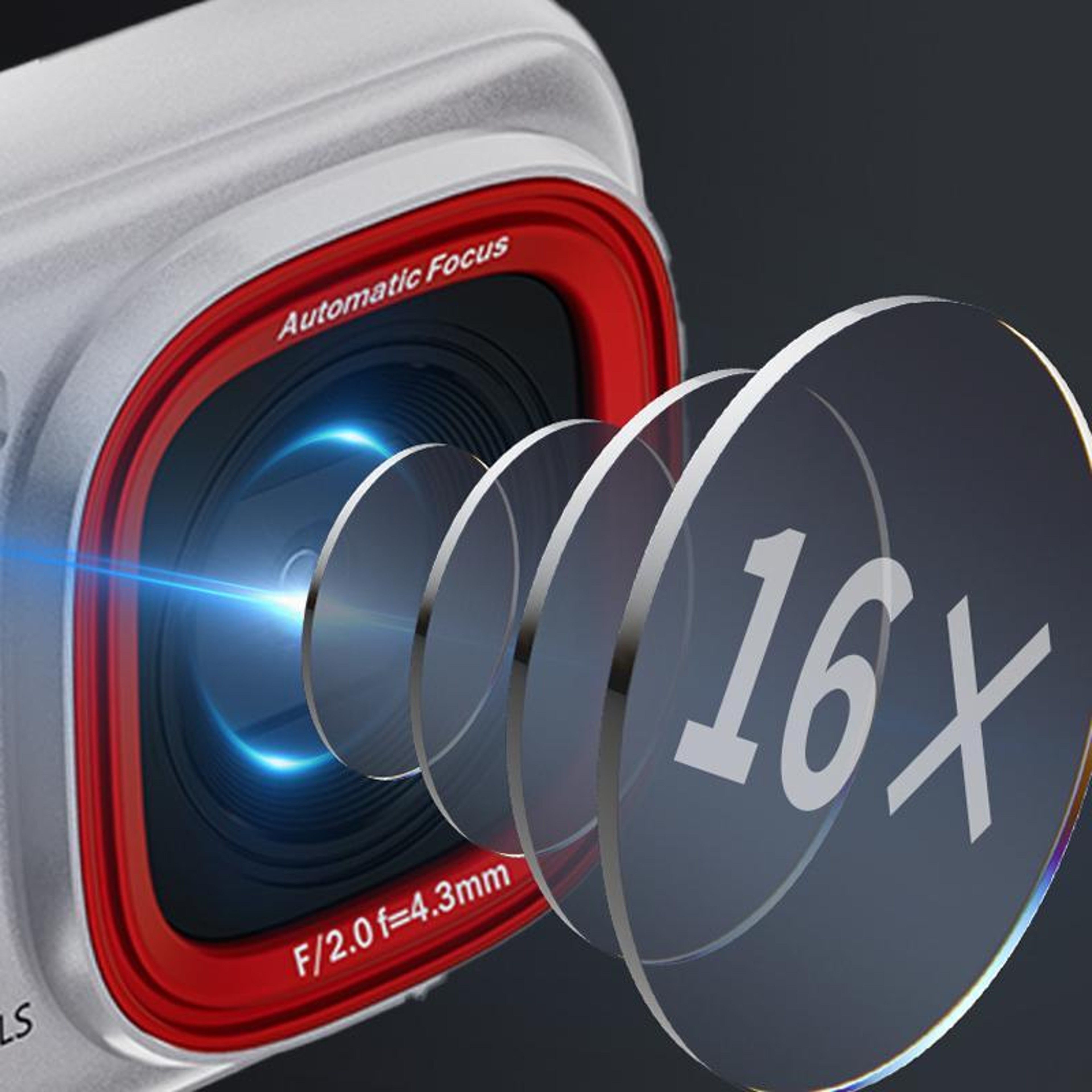 Digital Camera with 16X Zoom 2.4-Inch Display and MP3 Player – view 5