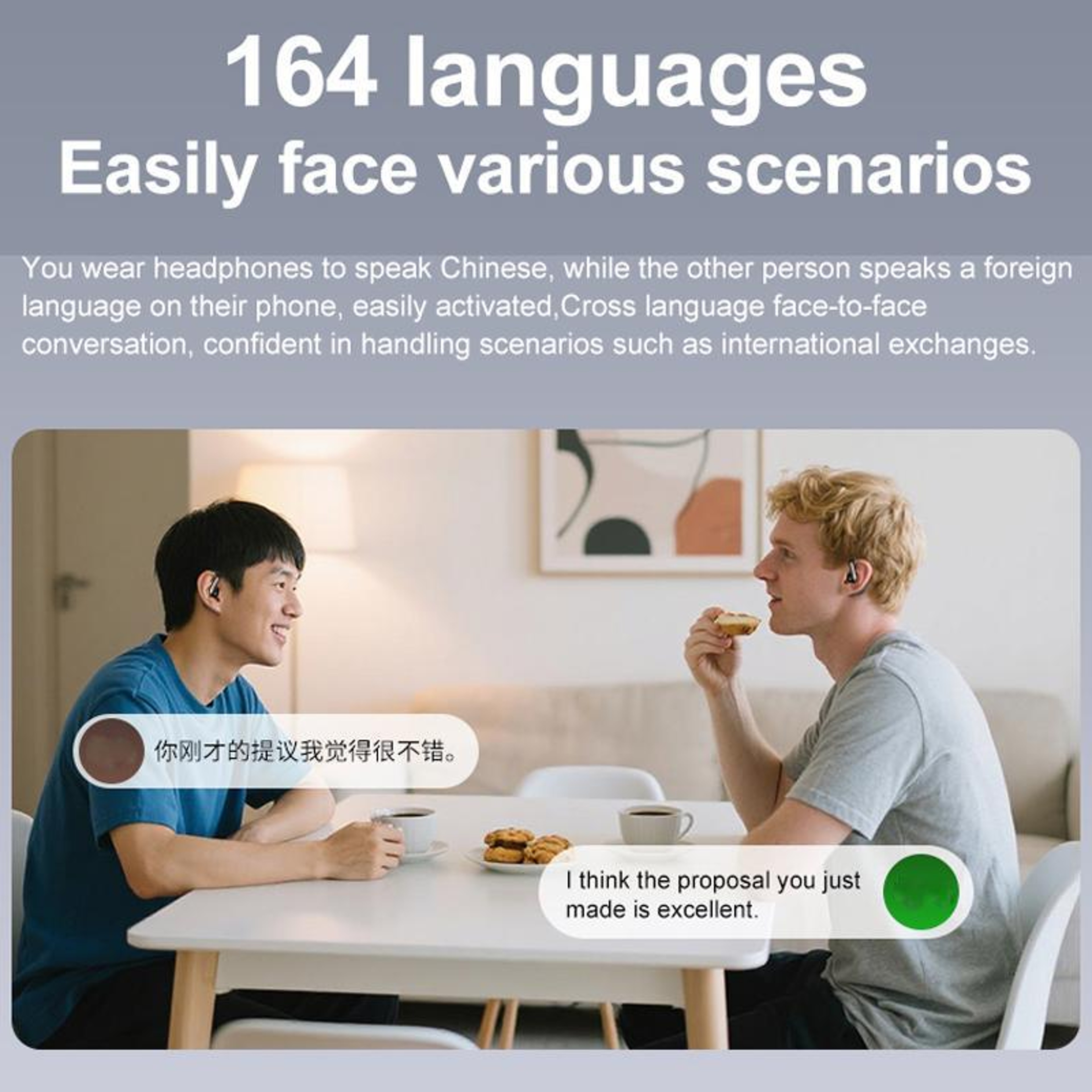 164 Language Bluetooth Translation Earbuds with Simultaneous Interpretation – view 11