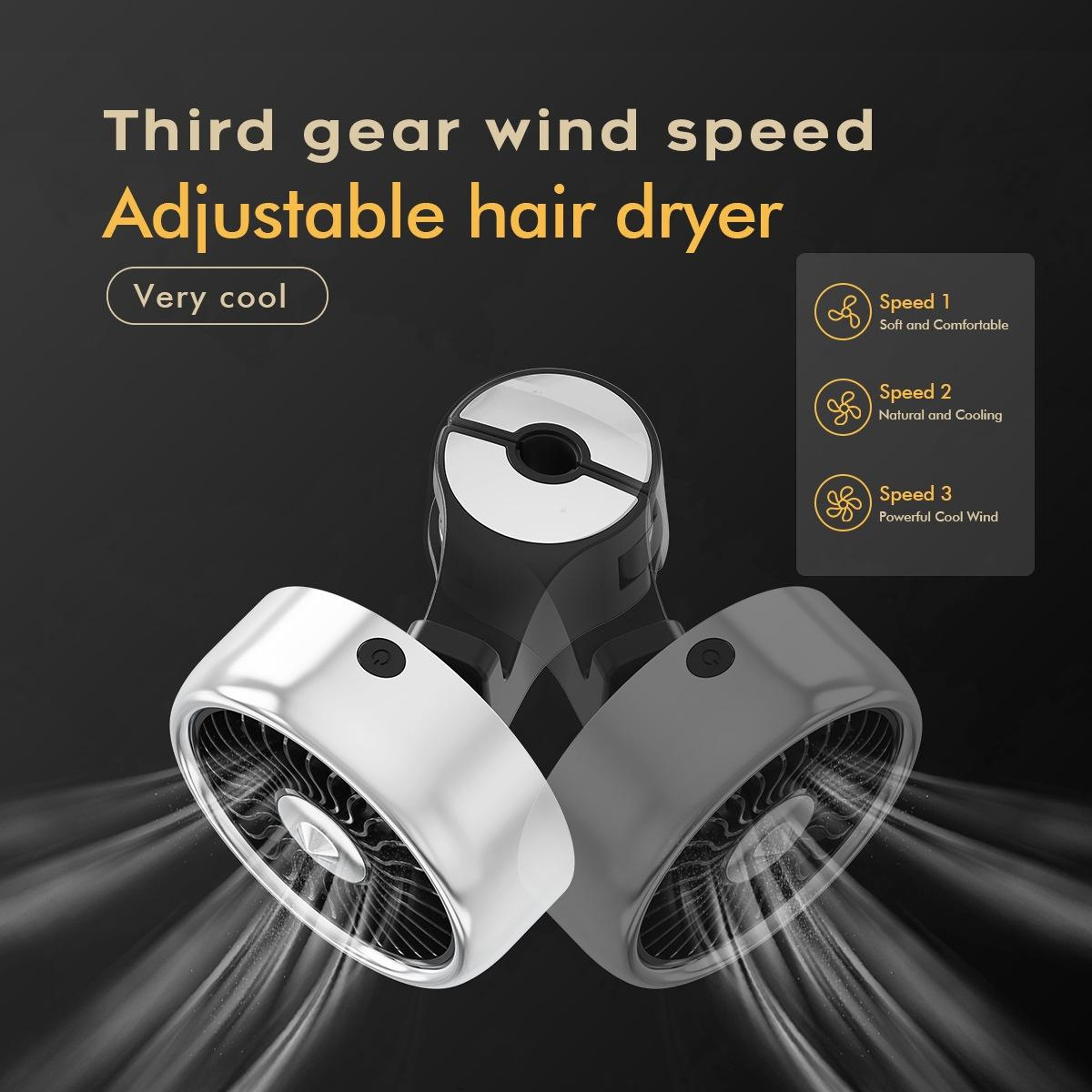 USB ClipOn Car Headrest Fan With RGB Lights And 3 Adjustable Speeds 5