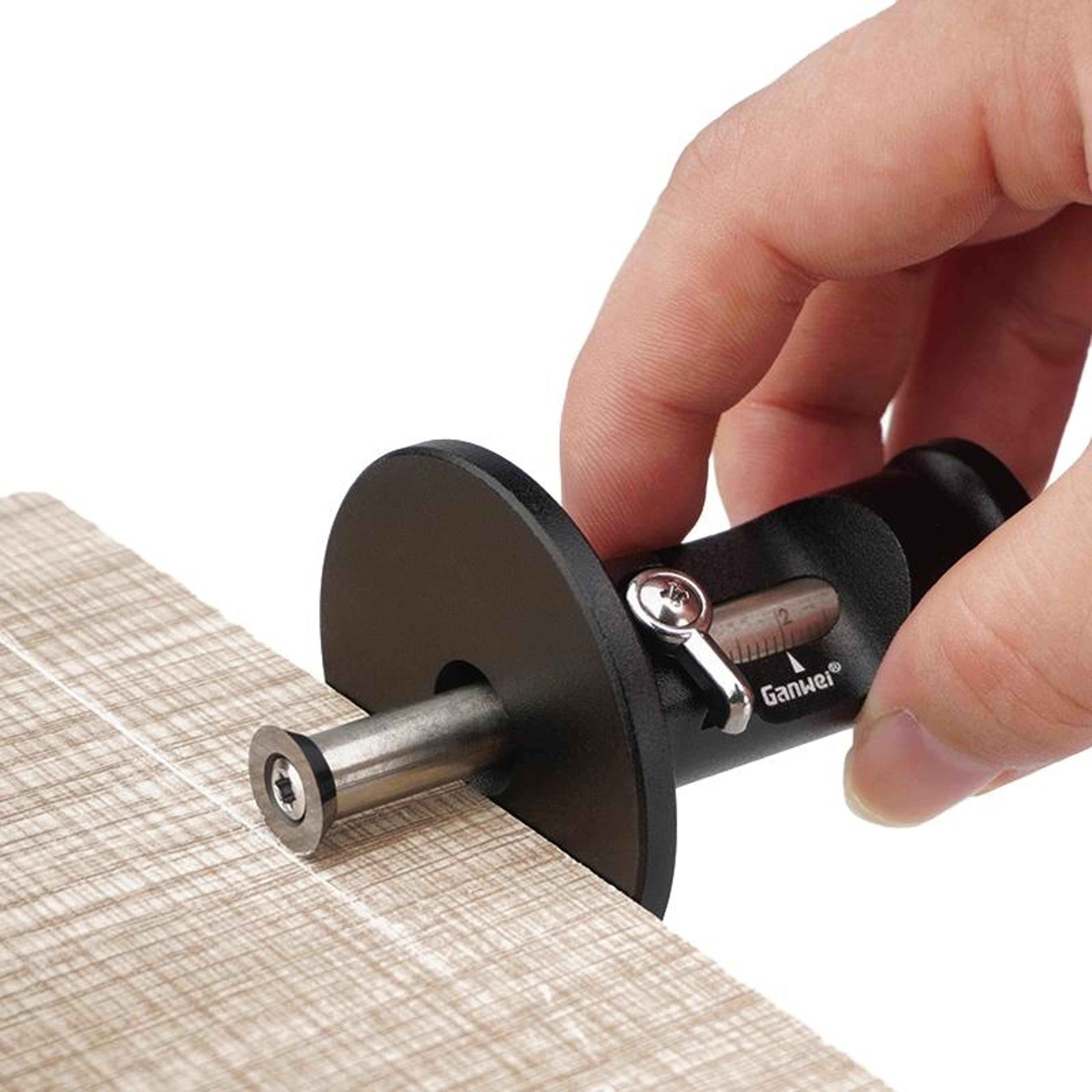Woodworking Marking Gauge With Stainless Steel Rolling Blade 0