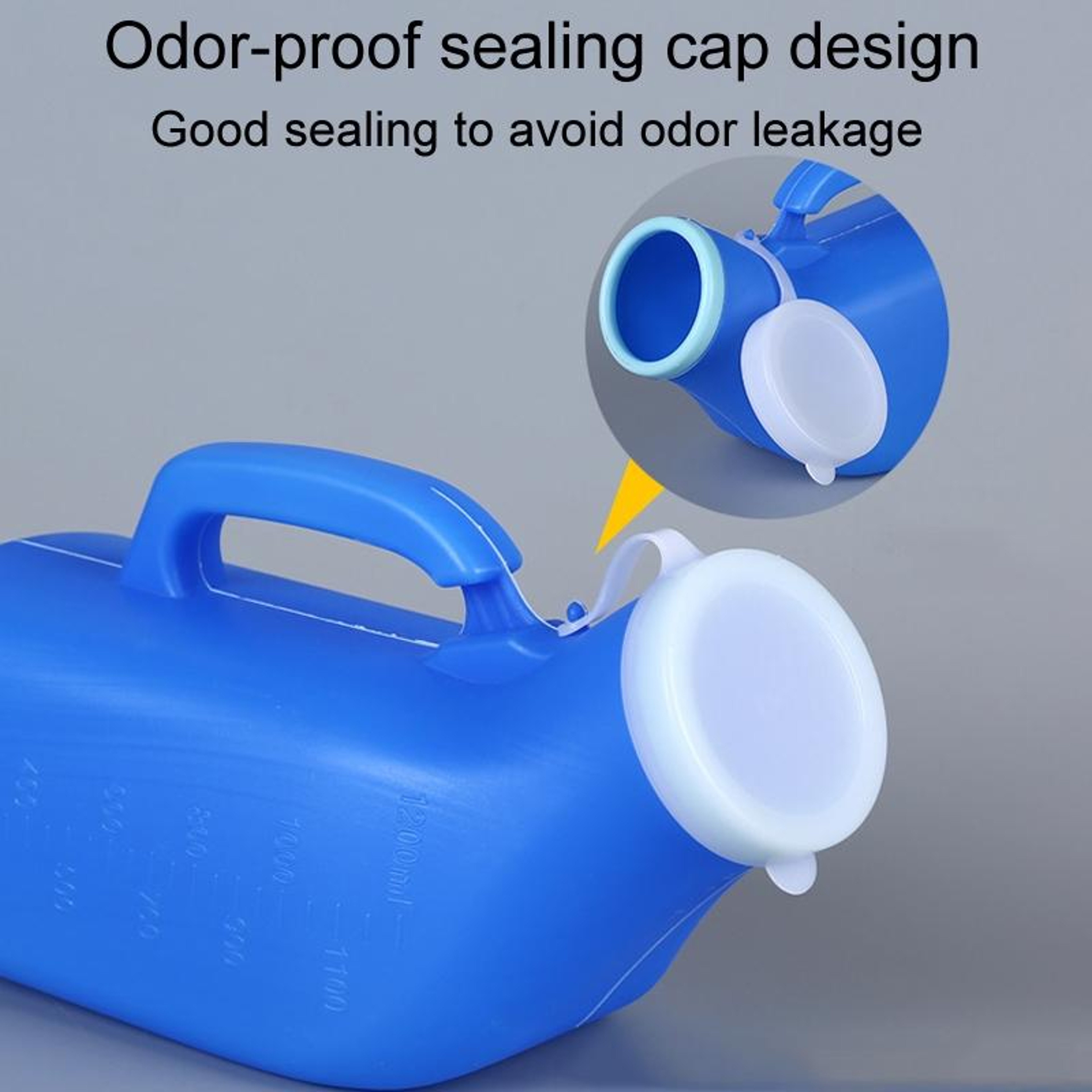 Men Portable Urinal Bottle With Lid And Handle 7