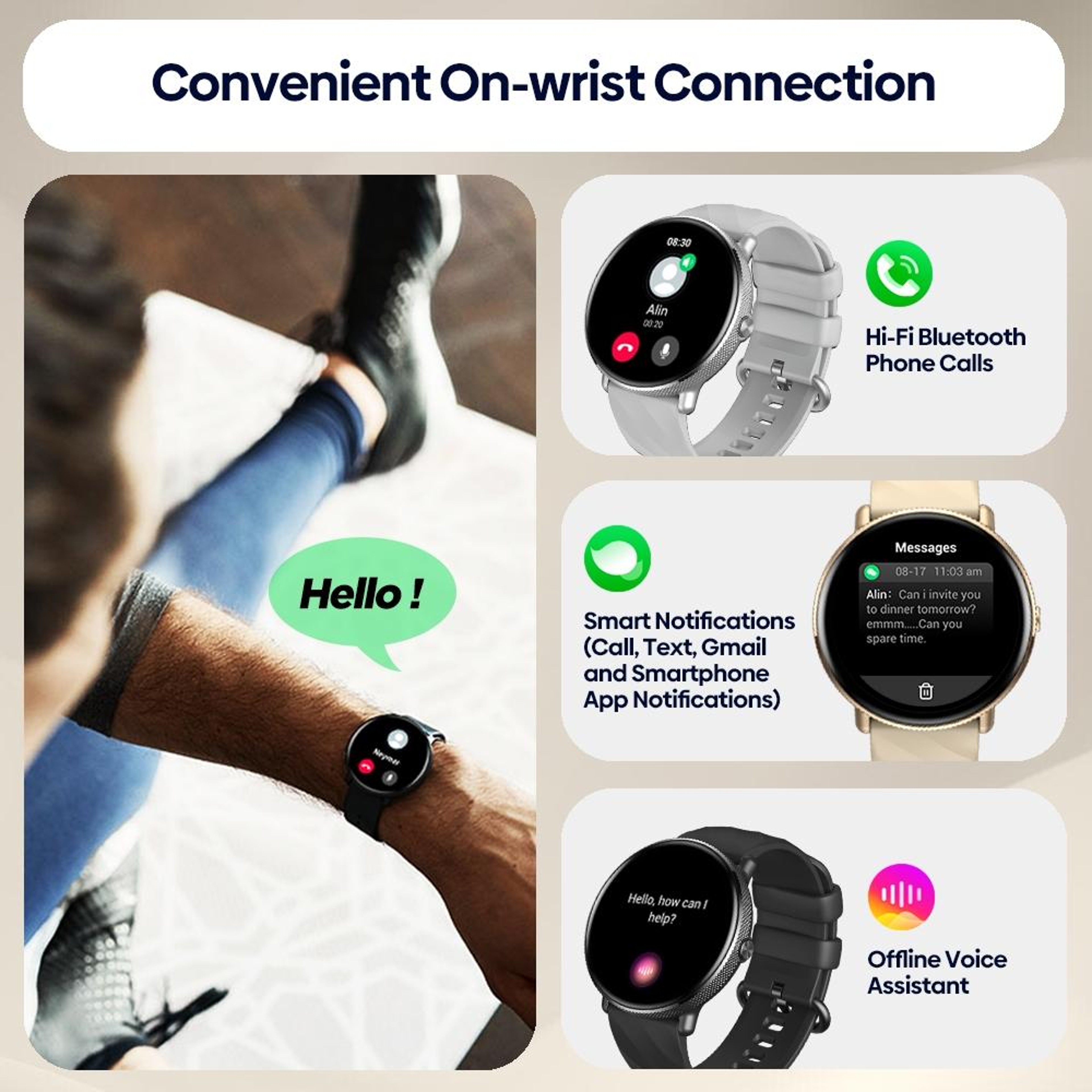 GR 3 Pro Smartwatch with 1.43-Inch AMOLED Display and Bluetooth Calling – view 9