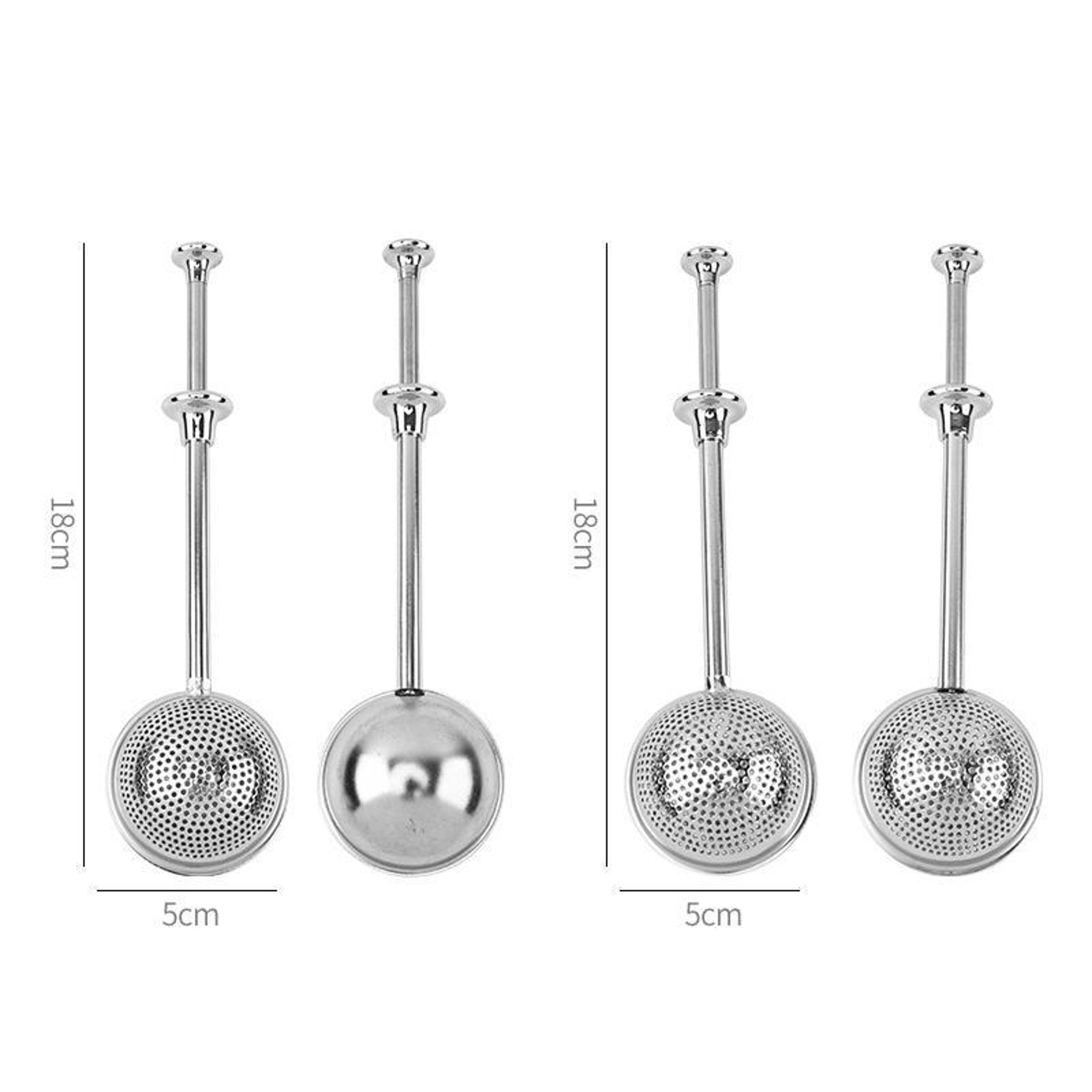 Stainless Steel Tea Strainer with Fine Mesh and Rounded Handle – view 7