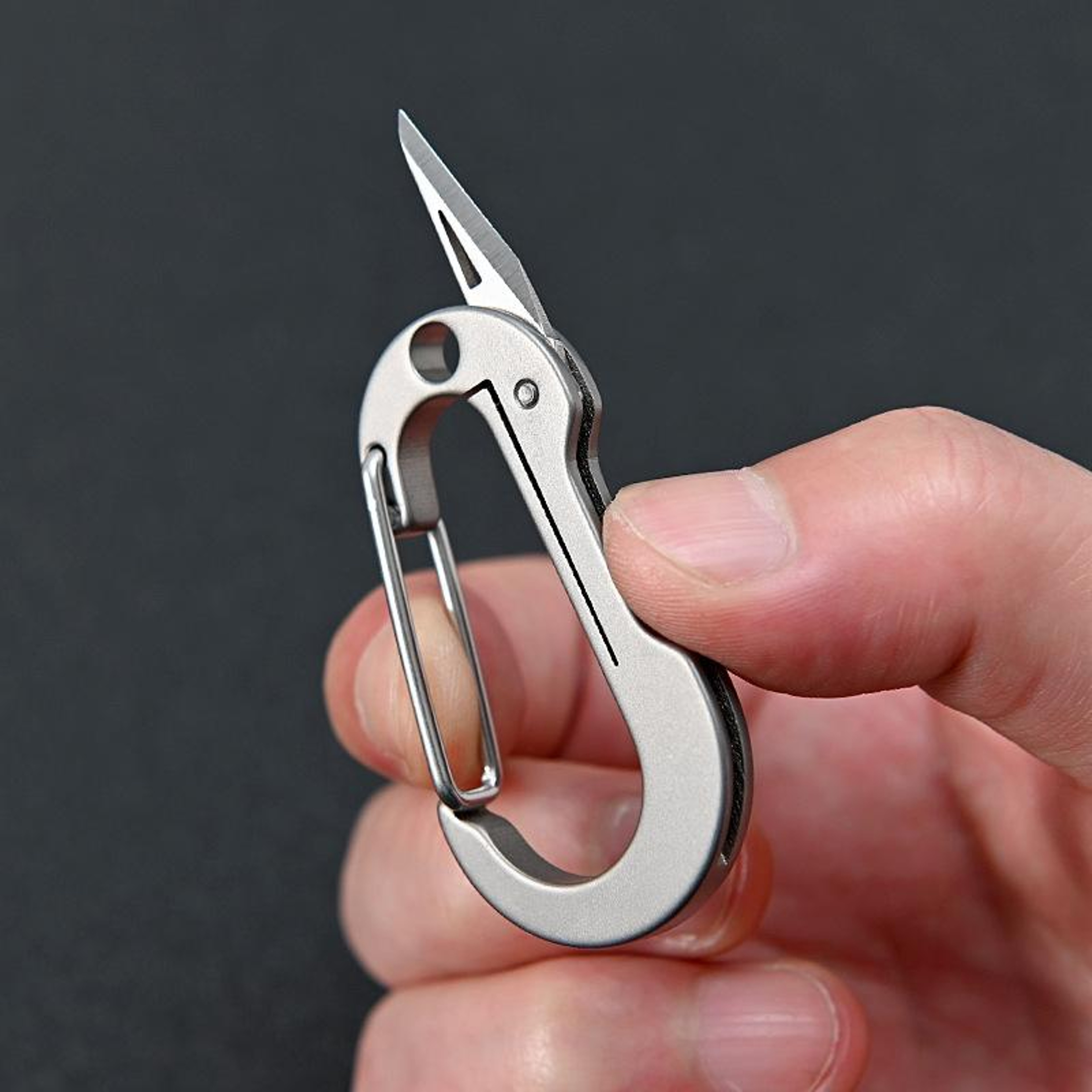 Mini Titanium Alloy Keychain Knife, Lightweight Portable EDC Box Cutter – view 4