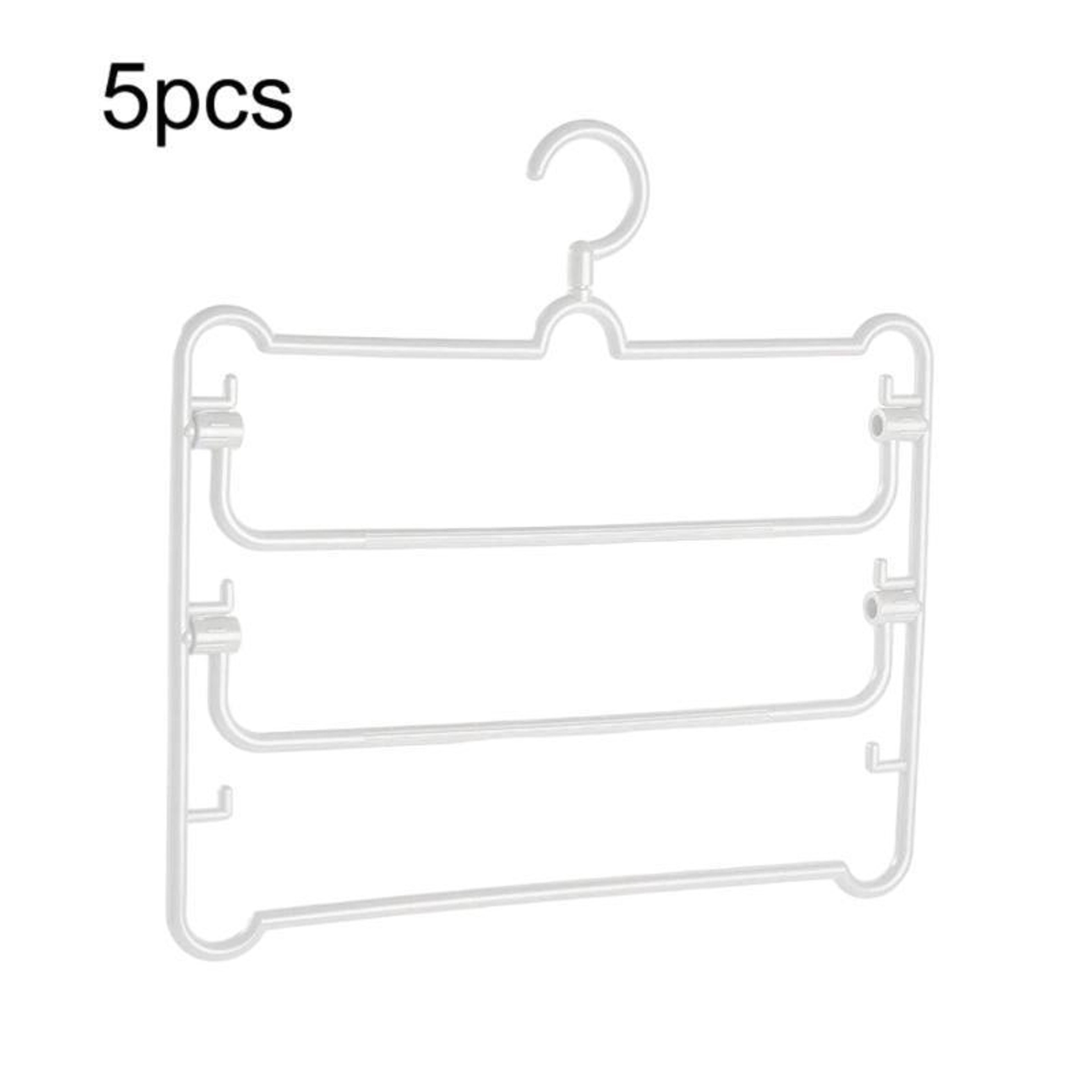 5pcs MultiLayer Pants Hanger Set For SpaceSaving Closet Organization 7