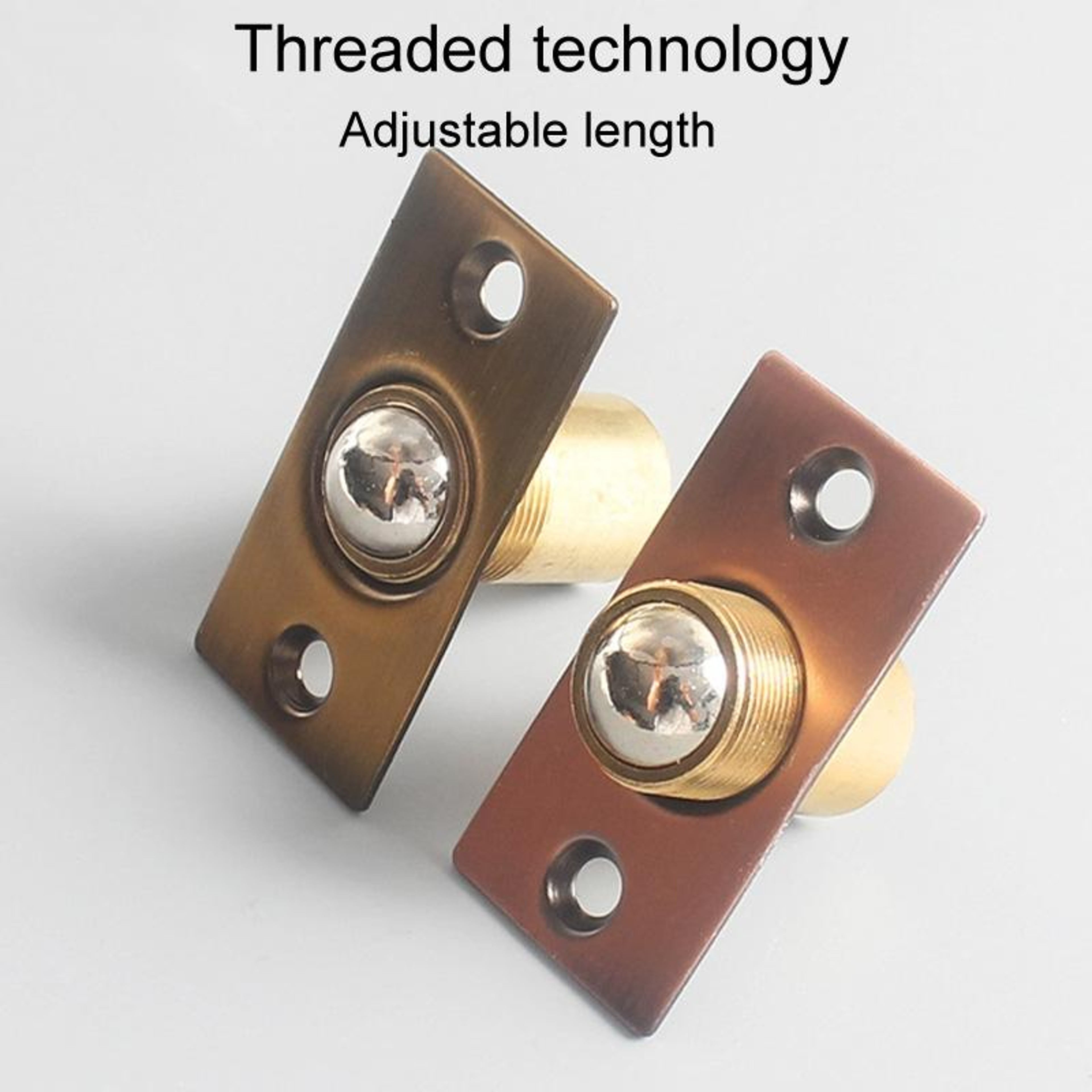 Adjustable Stainless Steel And Copper Door Ball Catch Latch 5