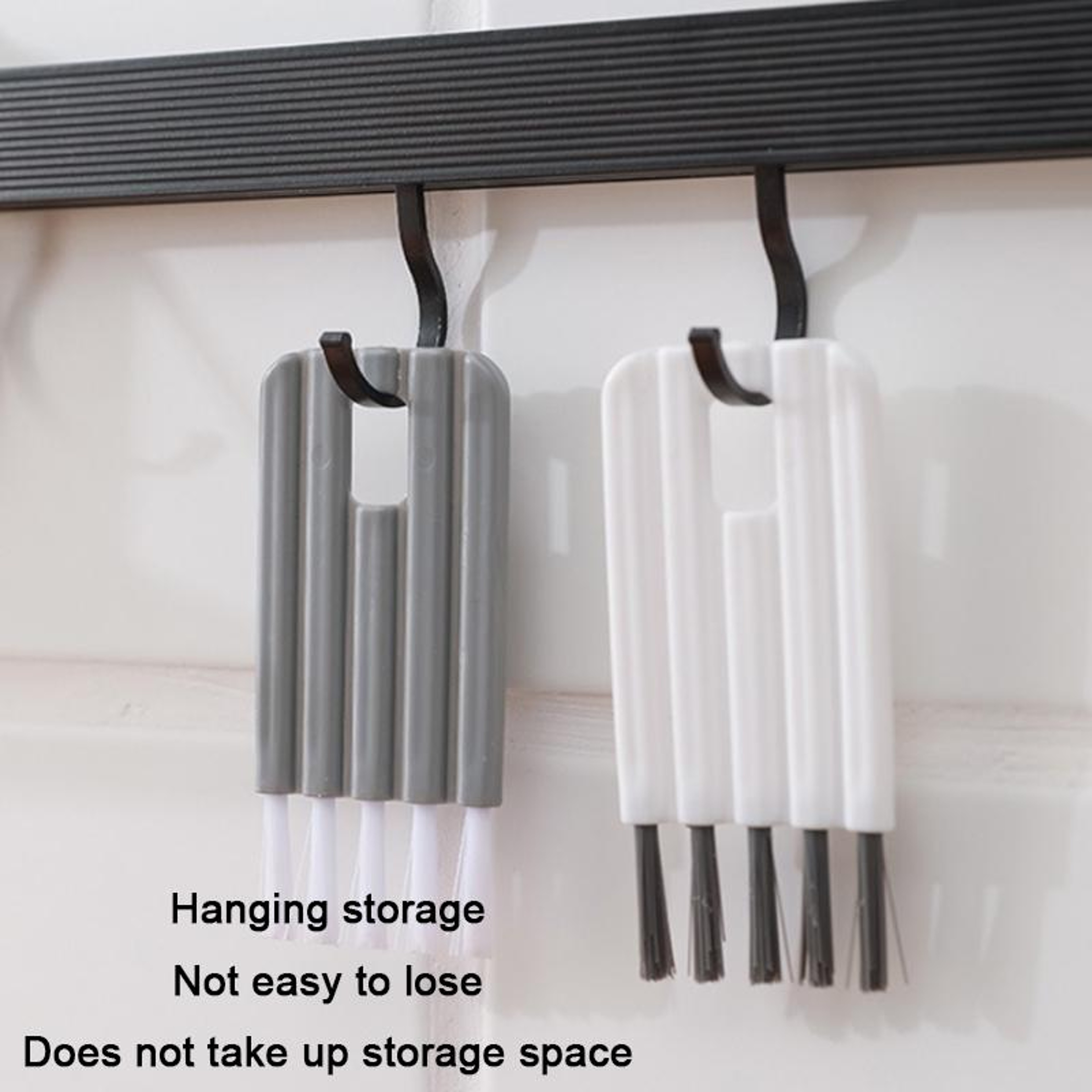 Flexible Groove Cleaning Brush With Nylon Bristles For Crevices And Vegetables 2
