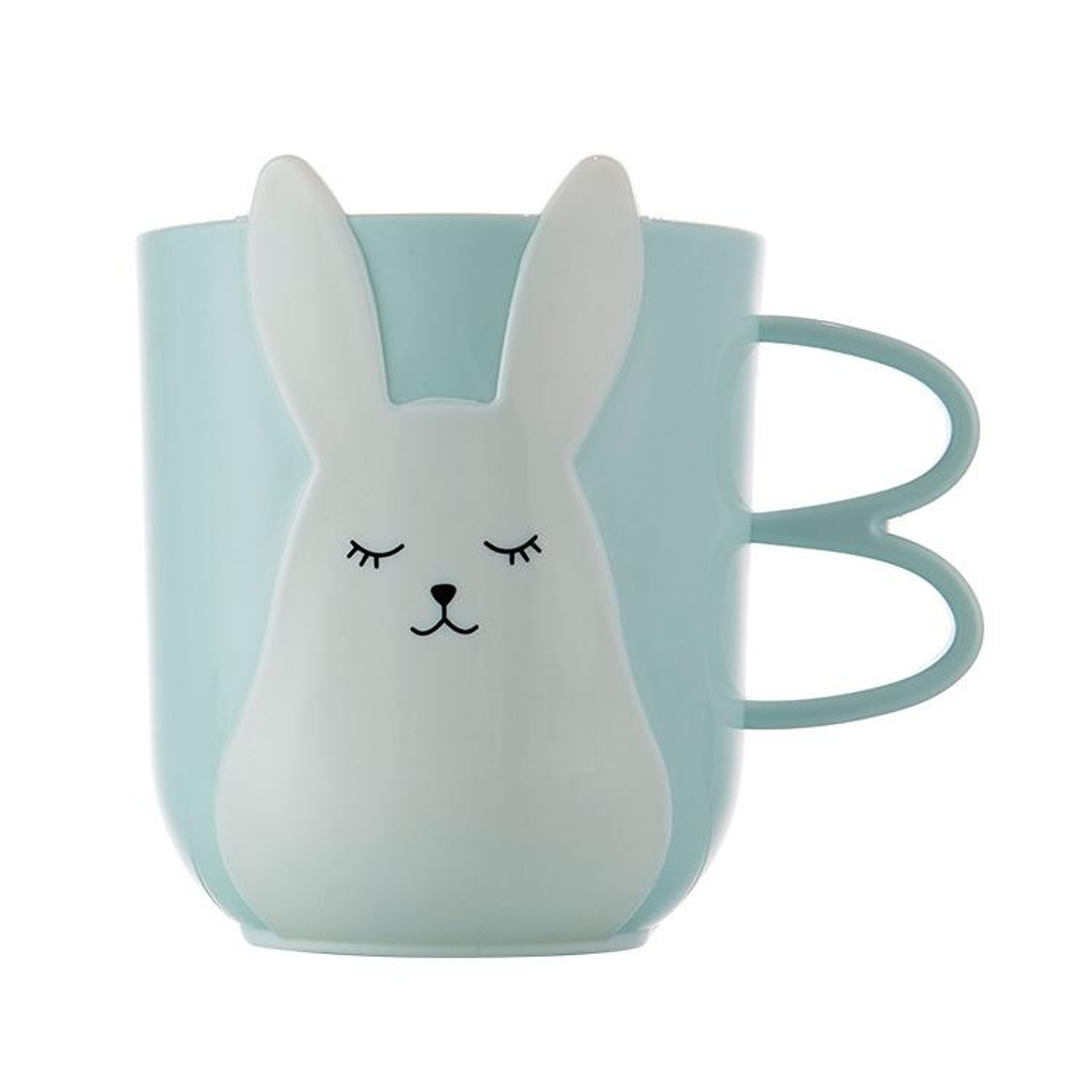 Cute Plastic Toothbrush Rinse Cup With Handle 0