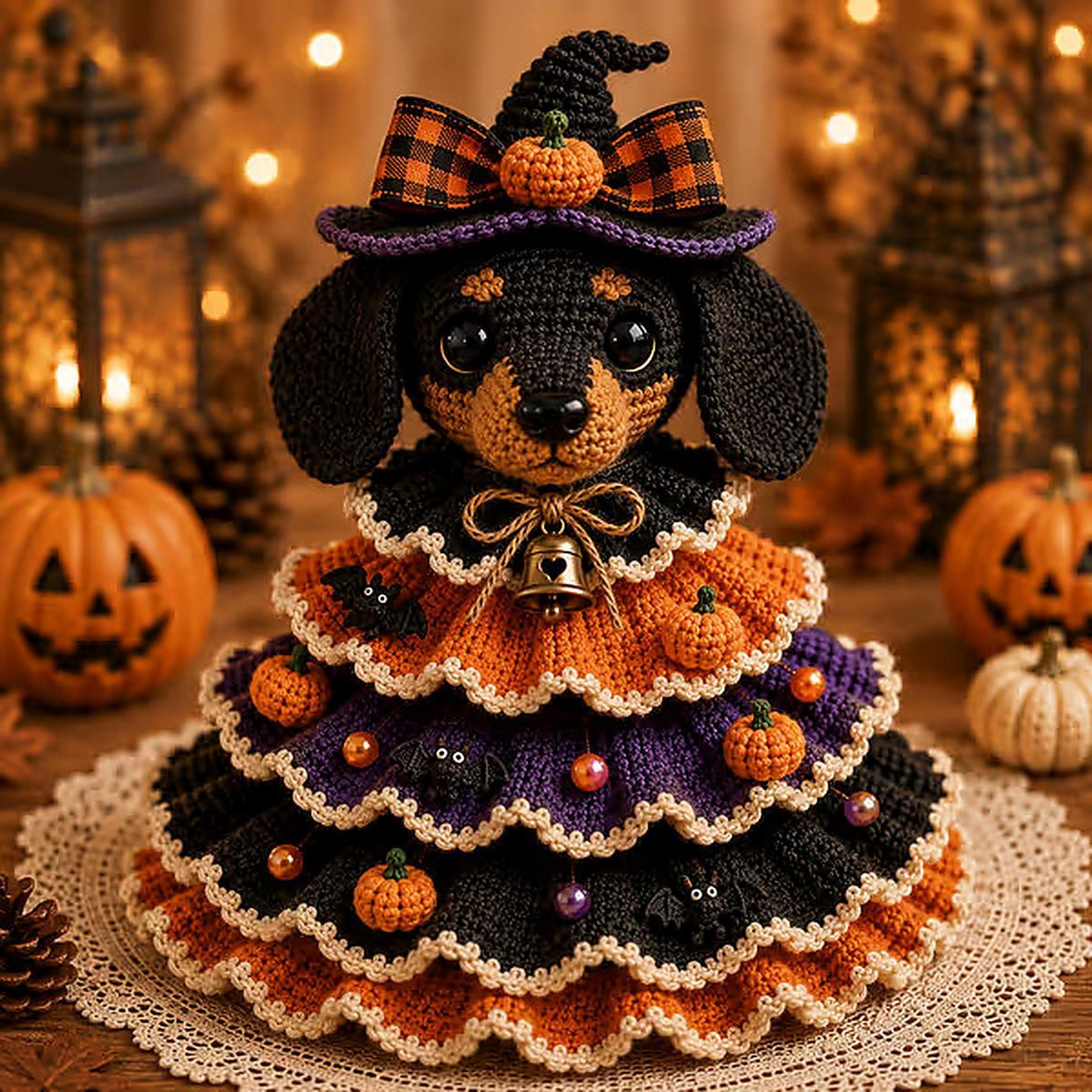 Halloween Crochet DIY Kit For Tabletop Decorations With 9 Character Styles 6